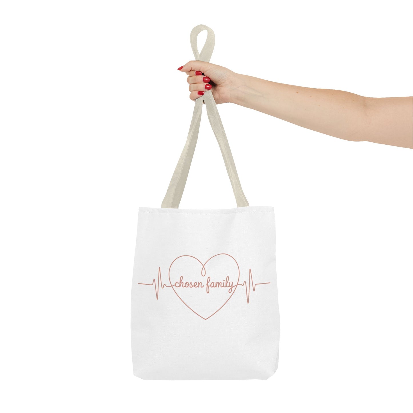 Heartbeat 'Chosen Family' Tote Bag - Perfect Gift for Loved Ones