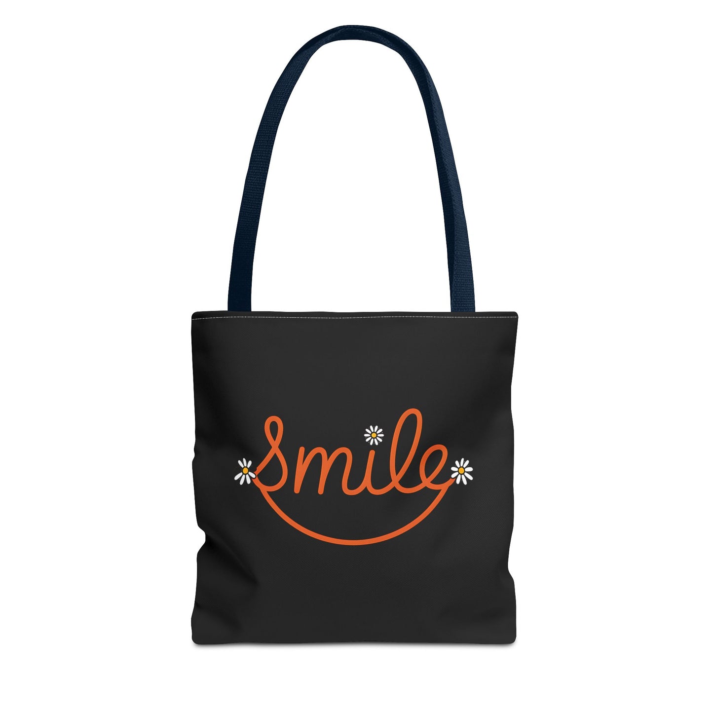Smile Tote Bag - Cheerful Floral Design for Everyday Use