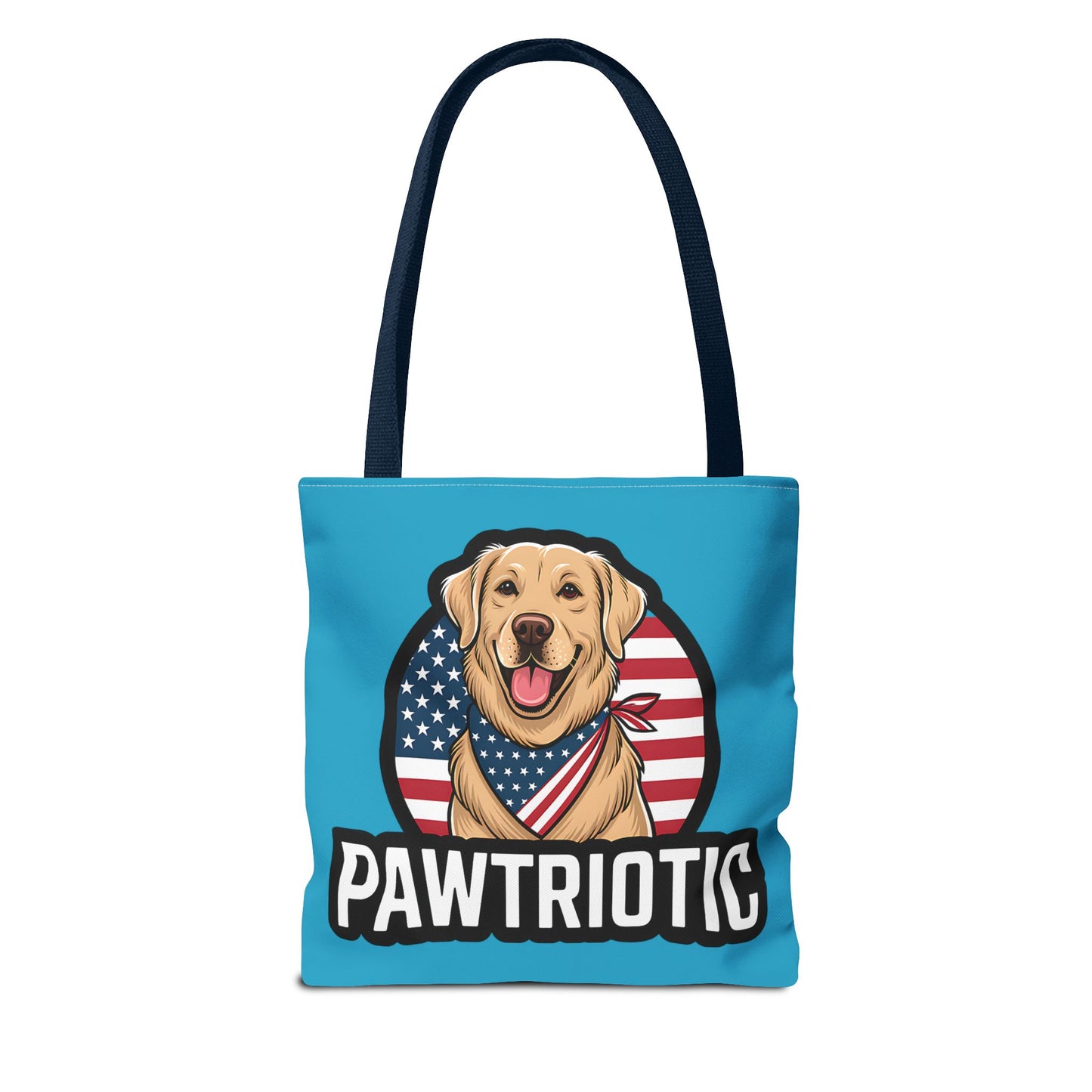 Pawtrotic Tote Bag, Dog Lover's Accessory, Patriotic Dog Tote, Animal Appreciation Gift, Fourth of July Celebration