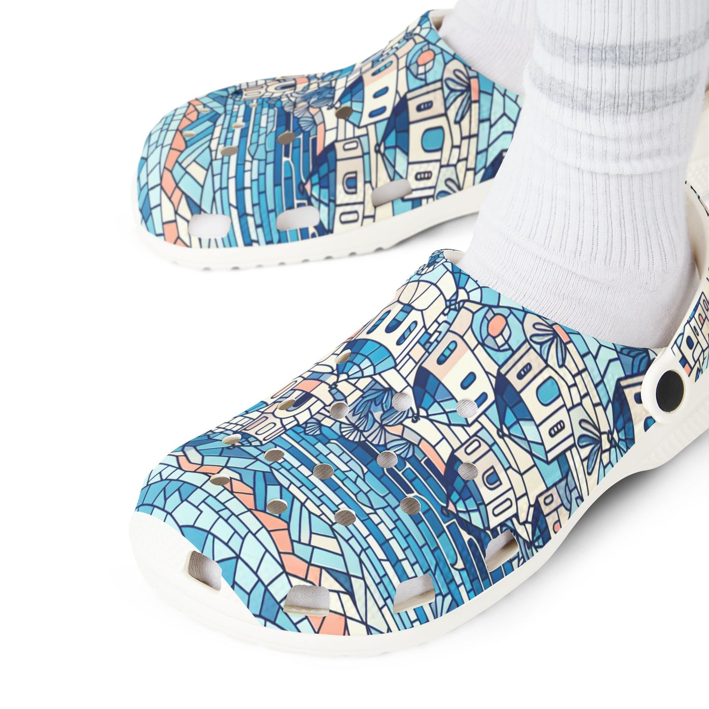 Greek Isles EVA Foam Clogs - Lightweight, Comfortable Slip-Ons for Summer Adventures