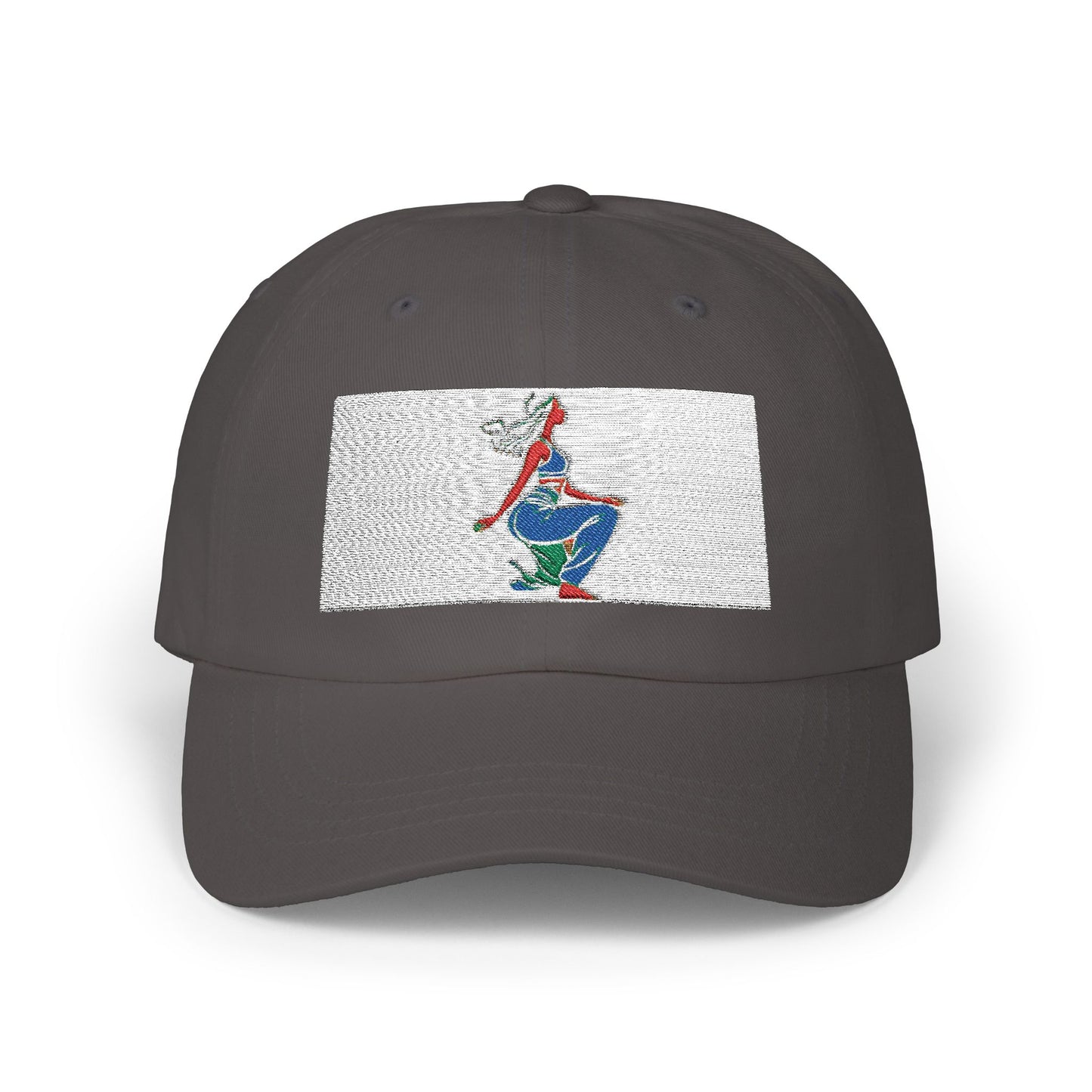 Retro Style Classic Dad Cap with Colorful Graphic Design
