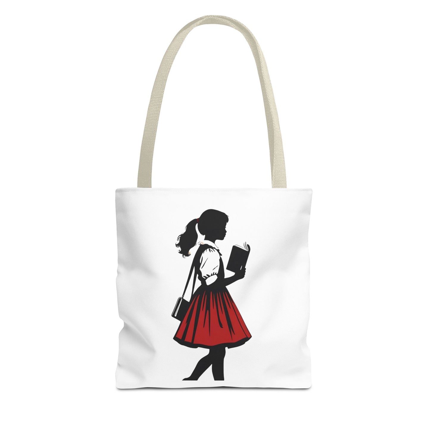 Chic Literary Tote Bag, Stylish Book Tote, Girly Eco-Friendly Bag, Feminine Reusable Shopper, Perfect Gift for Book Lovers