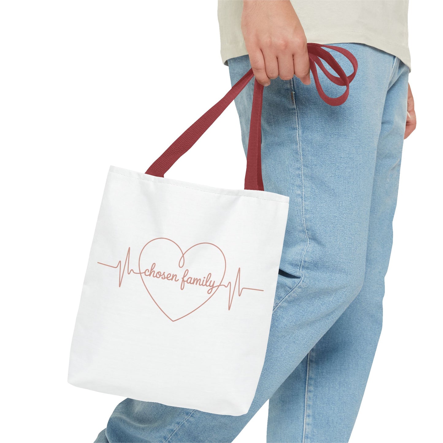 Heartbeat 'Chosen Family' Tote Bag - Perfect Gift for Loved Ones
