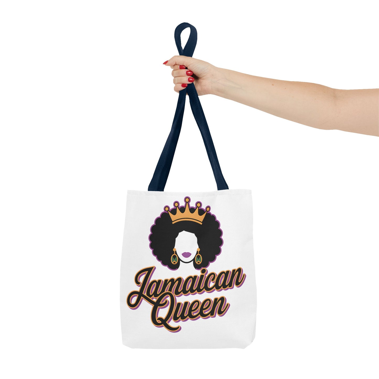 Jamaican Queen Tote Bag - Stylish Canvas Bag for Proud Heritage