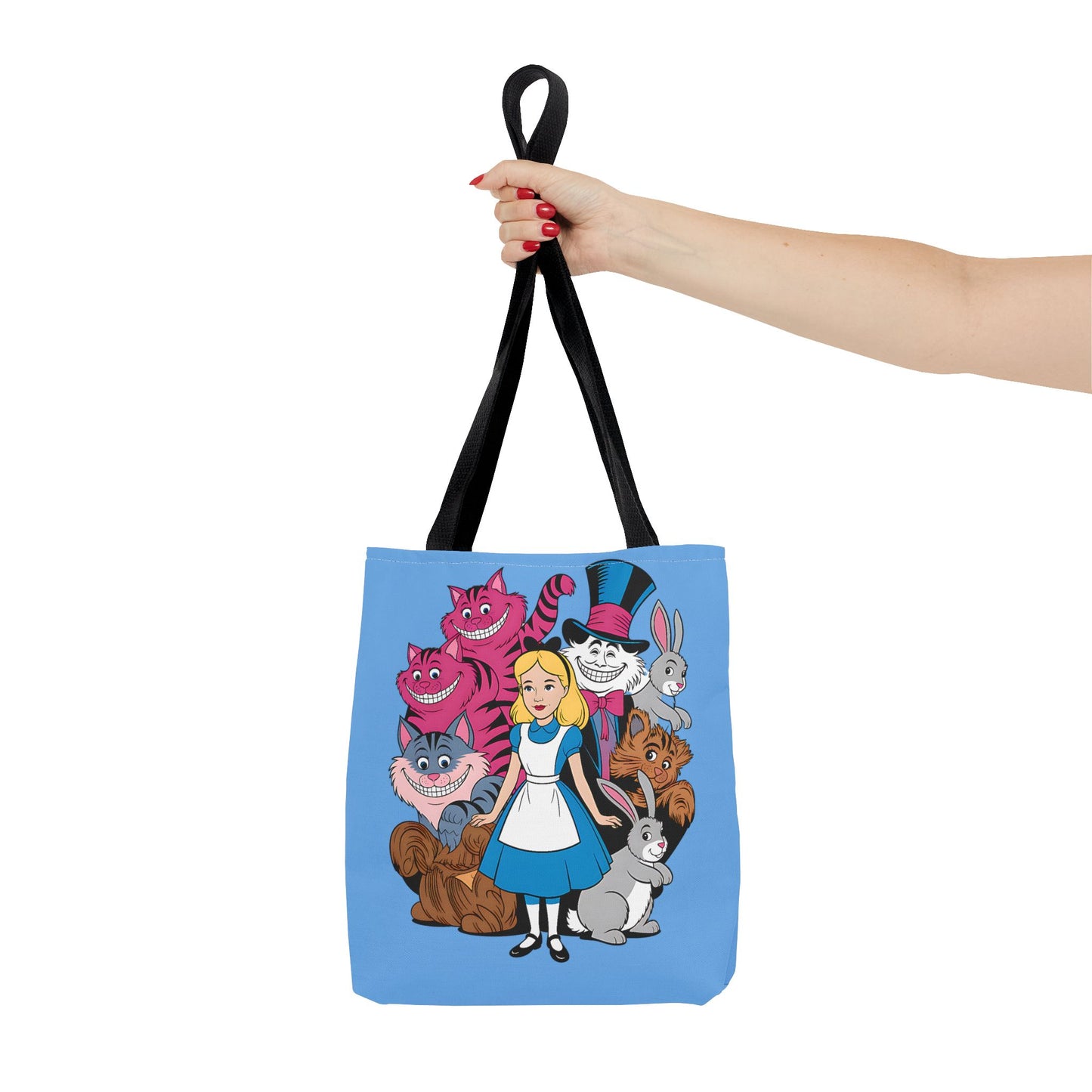 Charming Wonderland Tote Bag | Alice in Wonderland AOP | Fun Gift, Eco-Friendly, Movie Lover, Unique Accessory, Quirky Shopping Bag