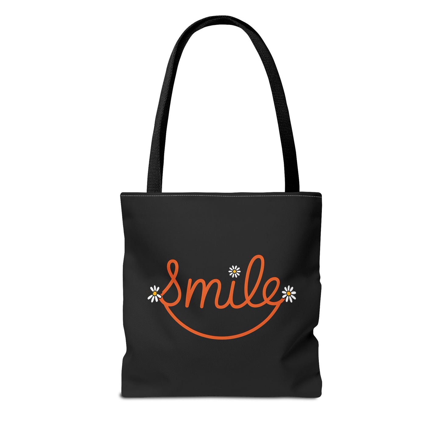 Smile Tote Bag - Cheerful Floral Design for Everyday Use