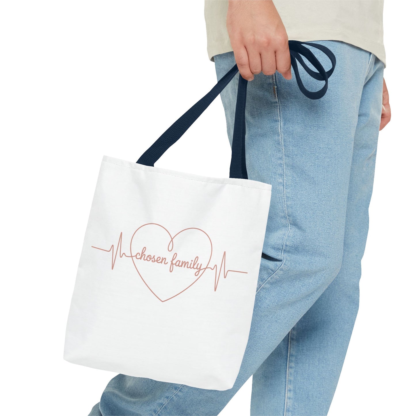 Heartbeat 'Chosen Family' Tote Bag - Perfect Gift for Loved Ones