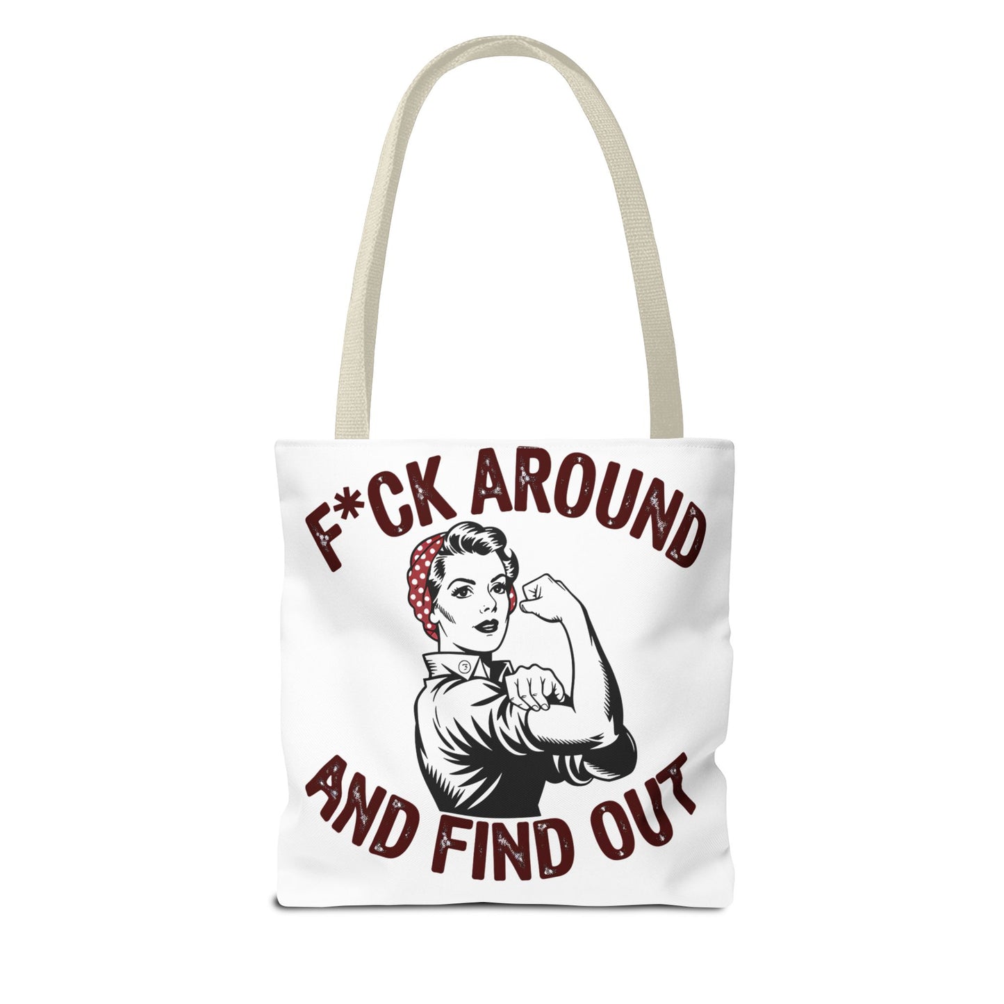 F*ck Around and Find Out Tote Bag, Motivational Tote, Feminist Bag, Statement Bag, Gift for Her, Everyday Carry