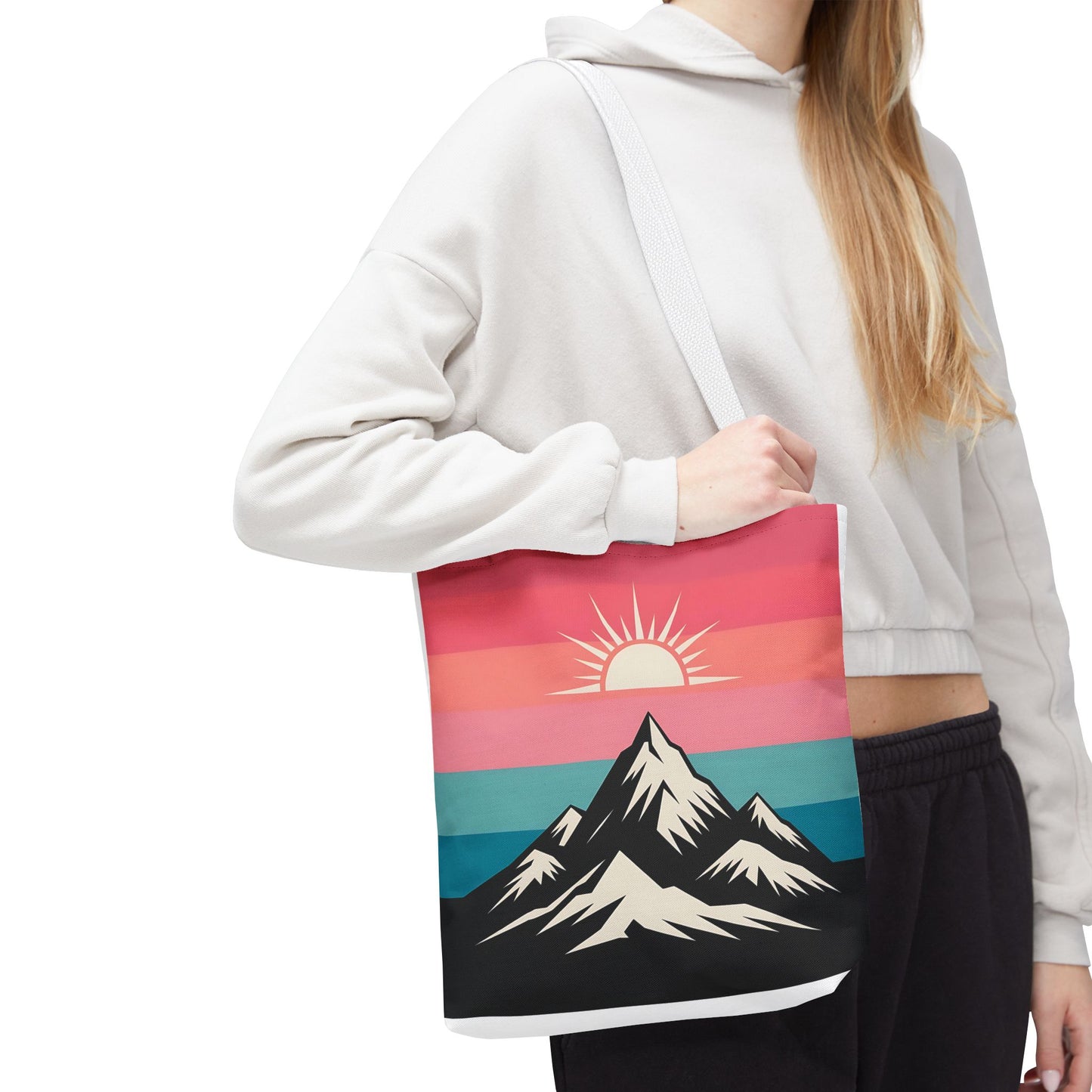 Mountain Sunrise Tote Bag - Stylish Eco-Friendly Carryall for Nature Lovers