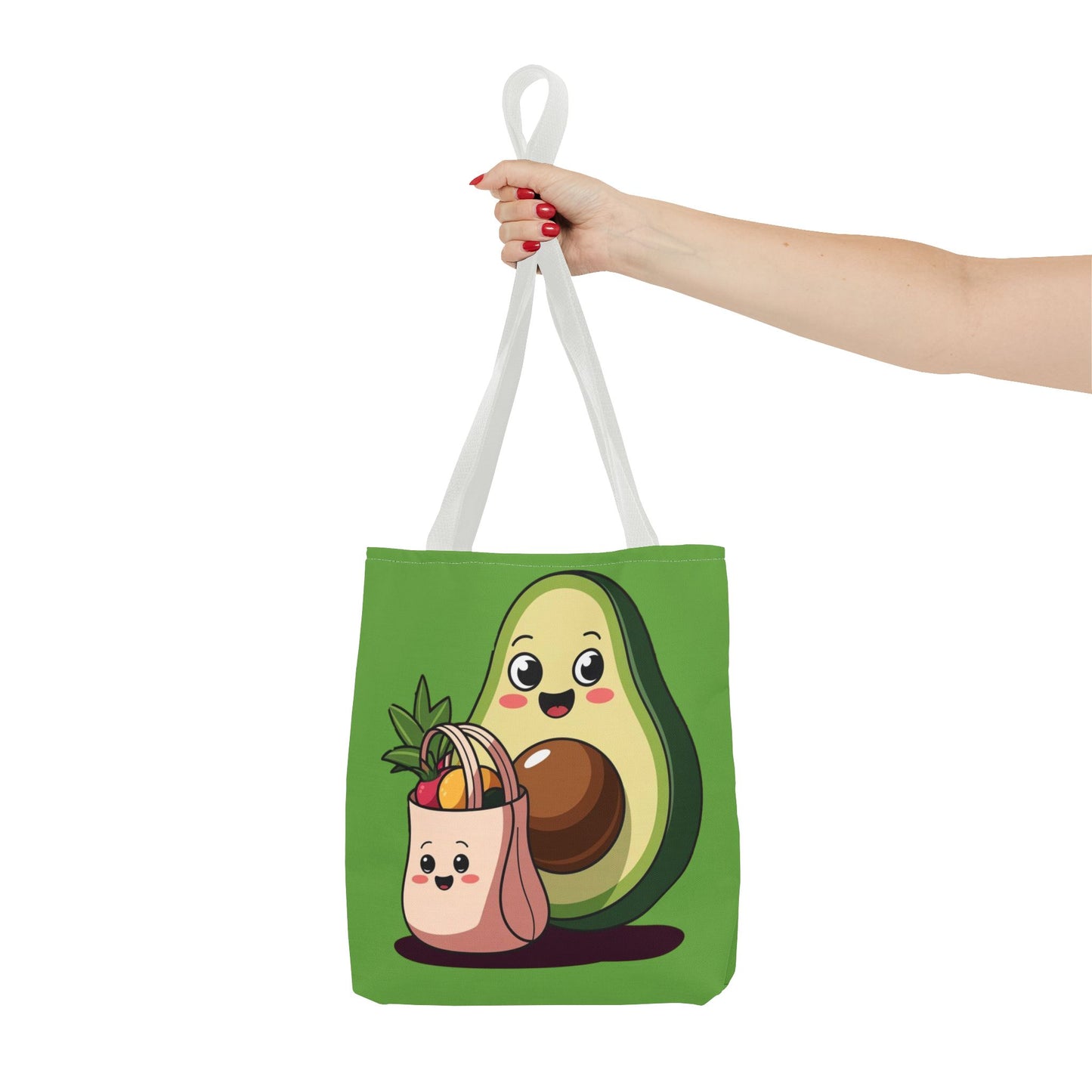 Cute Avocado Tote Bag, Eco-Friendly Shopping, Gift for Foodies, Farmers Market, Fun and Quirky