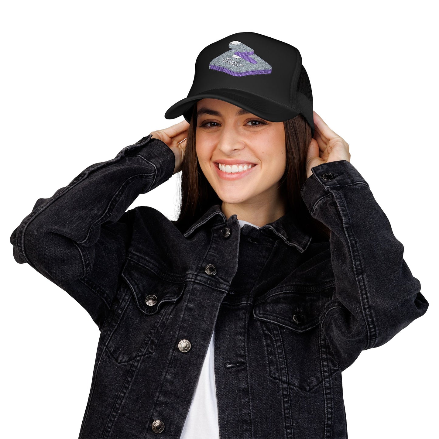 Stylish Foam Trucker Hat with Unique Embroidery