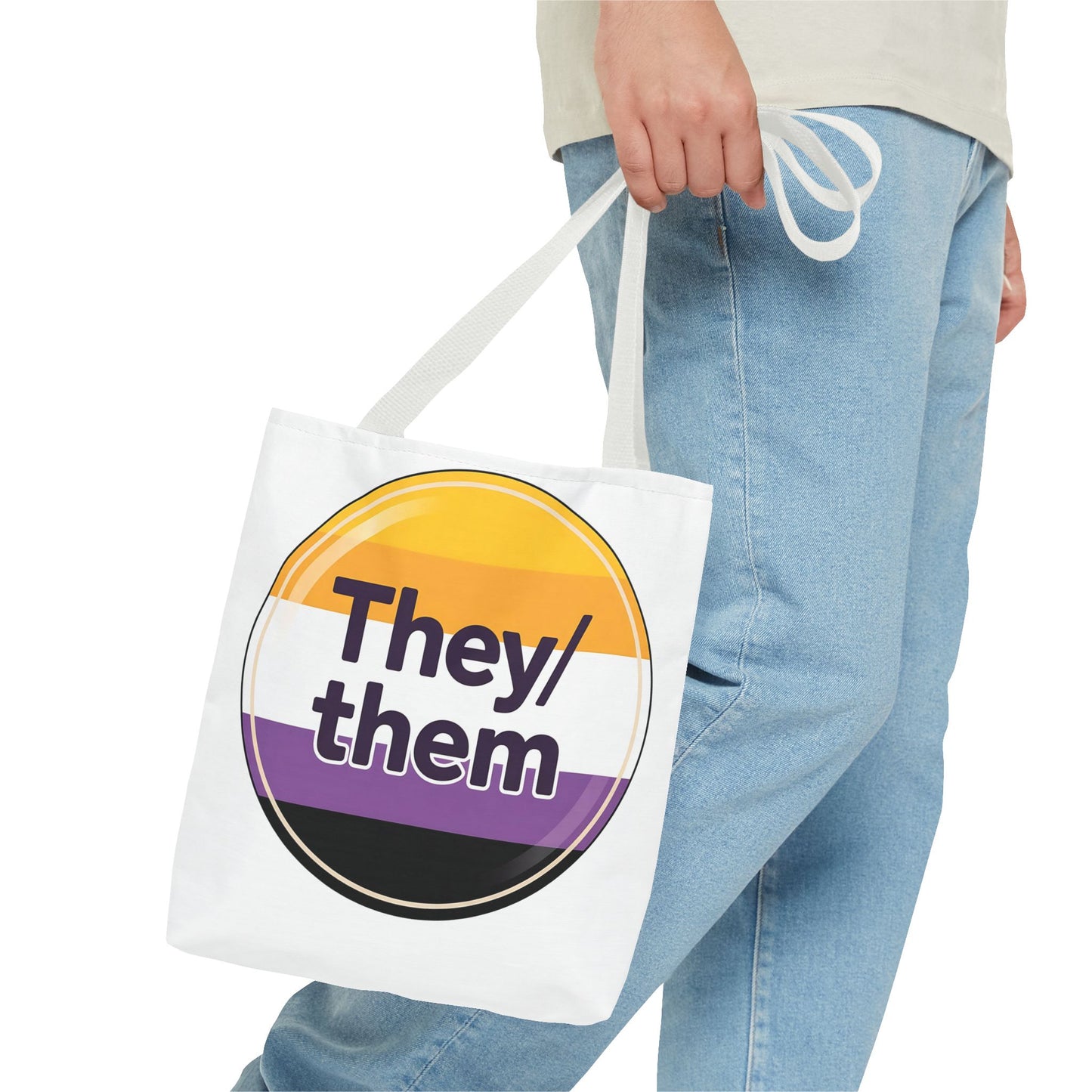 They/Them Pride Tote Bag - Inclusive Statement Accessory