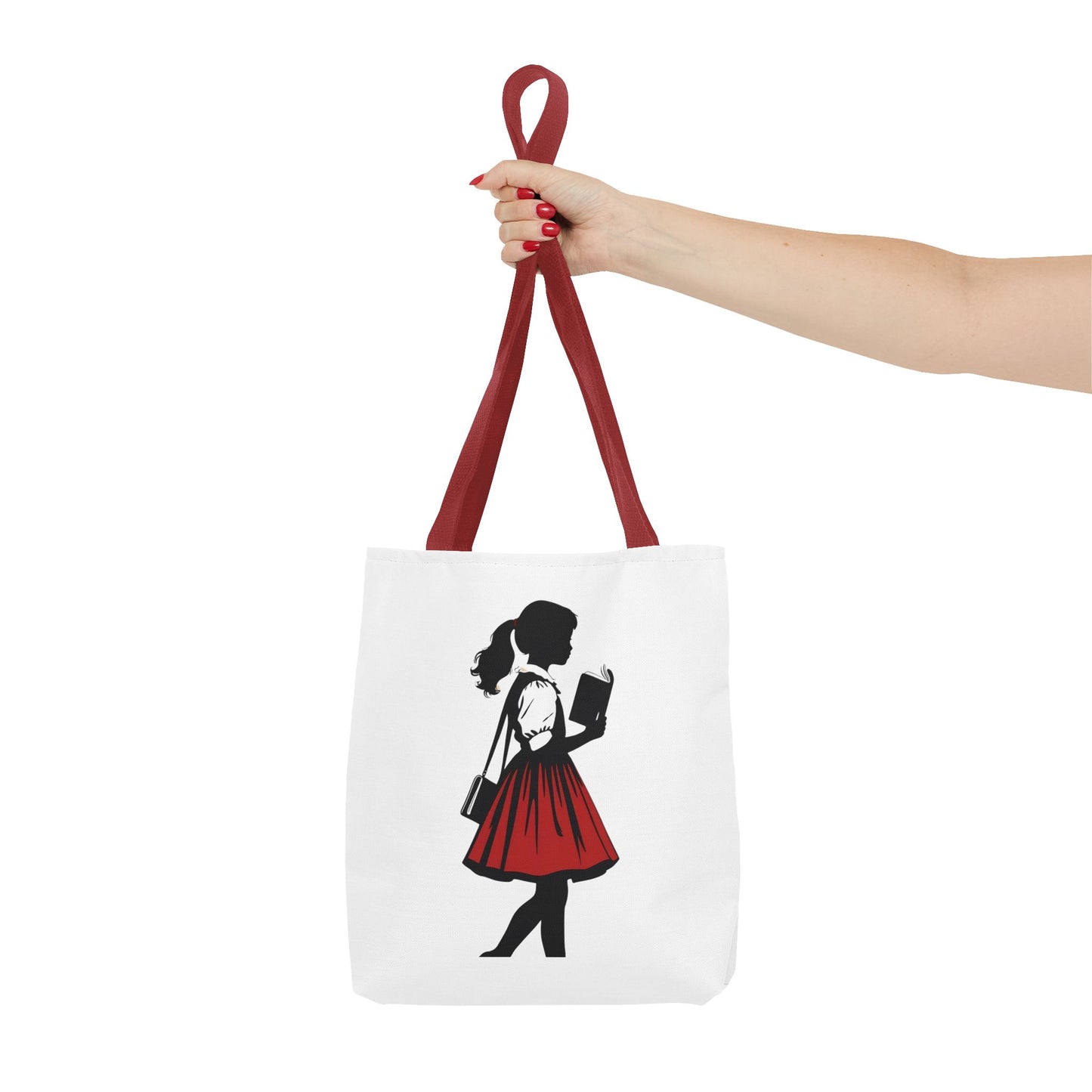 Chic Literary Tote Bag, Stylish Book Tote, Girly Eco-Friendly Bag, Feminine Reusable Shopper, Perfect Gift for Book Lovers