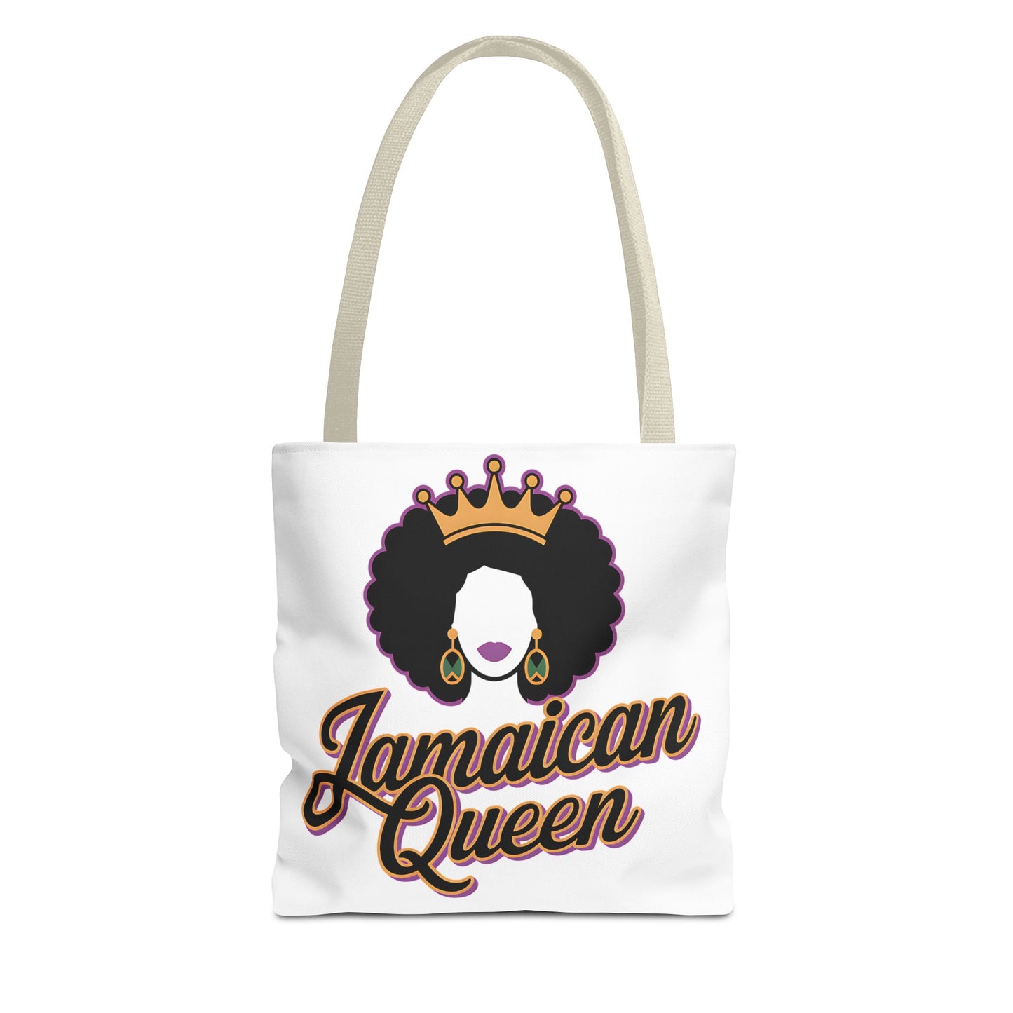 Jamaican Queen Tote Bag - Stylish Canvas Bag for Proud Heritage