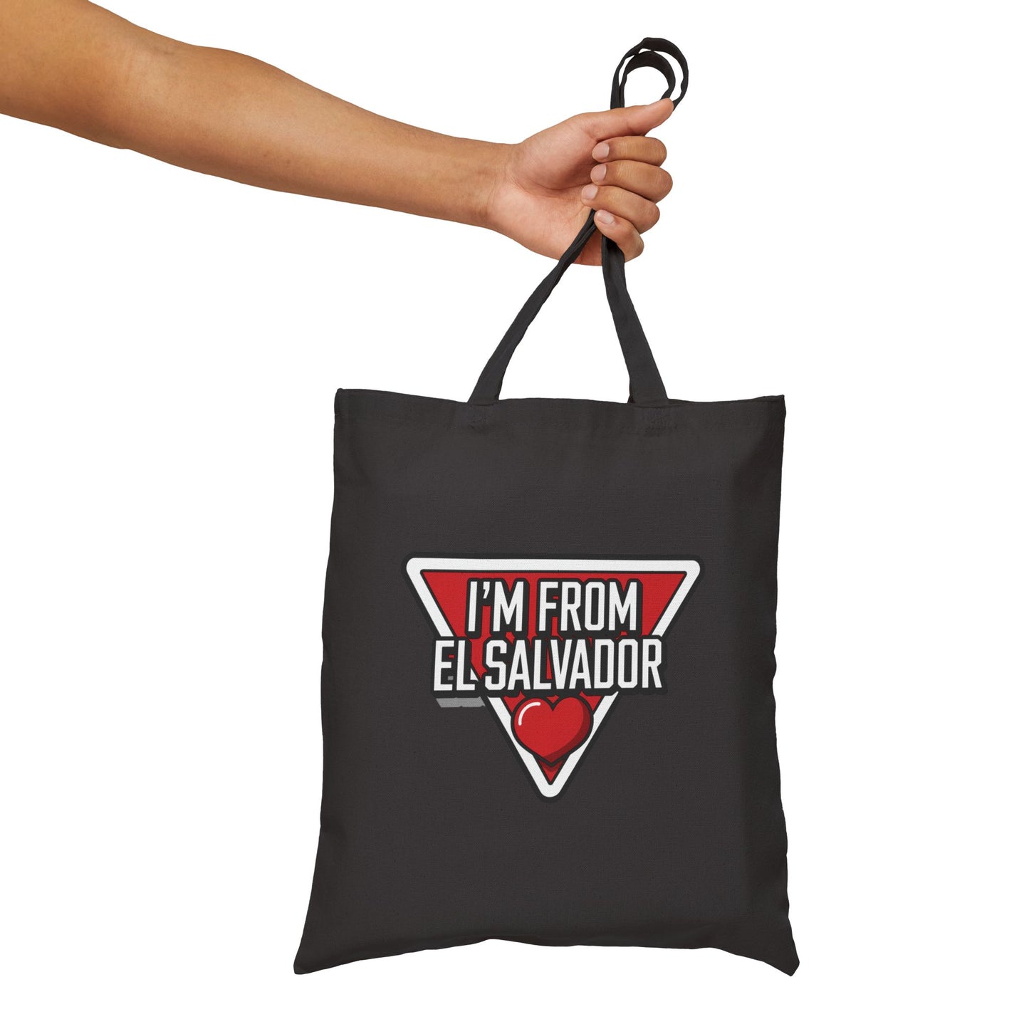 El Salvador Pride Cotton Canvas Tote Bag, Eco-Friendly Shopper, Great for Travel, Culture Events, Gifts for Friends, Beach Bag