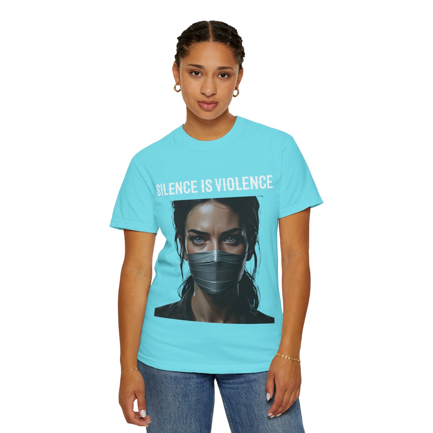 Silence Is Violence Unisex Garment-Dyed T-Shirt, Activist Apparel, Social Justice Tee, Gift for Change-makers, Comfortable Everyday Wear