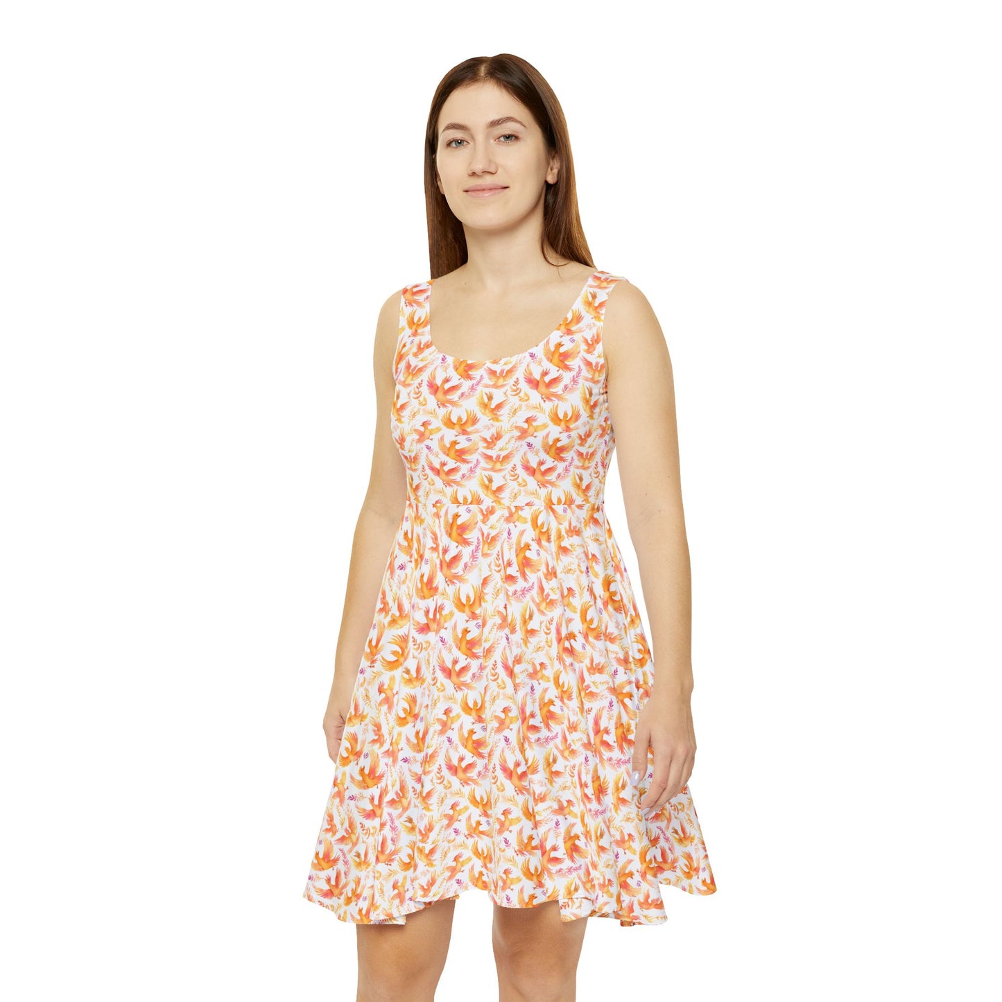 Floral Print Womens Skater Dress – Perfect for Summer Parties & Casual Outings