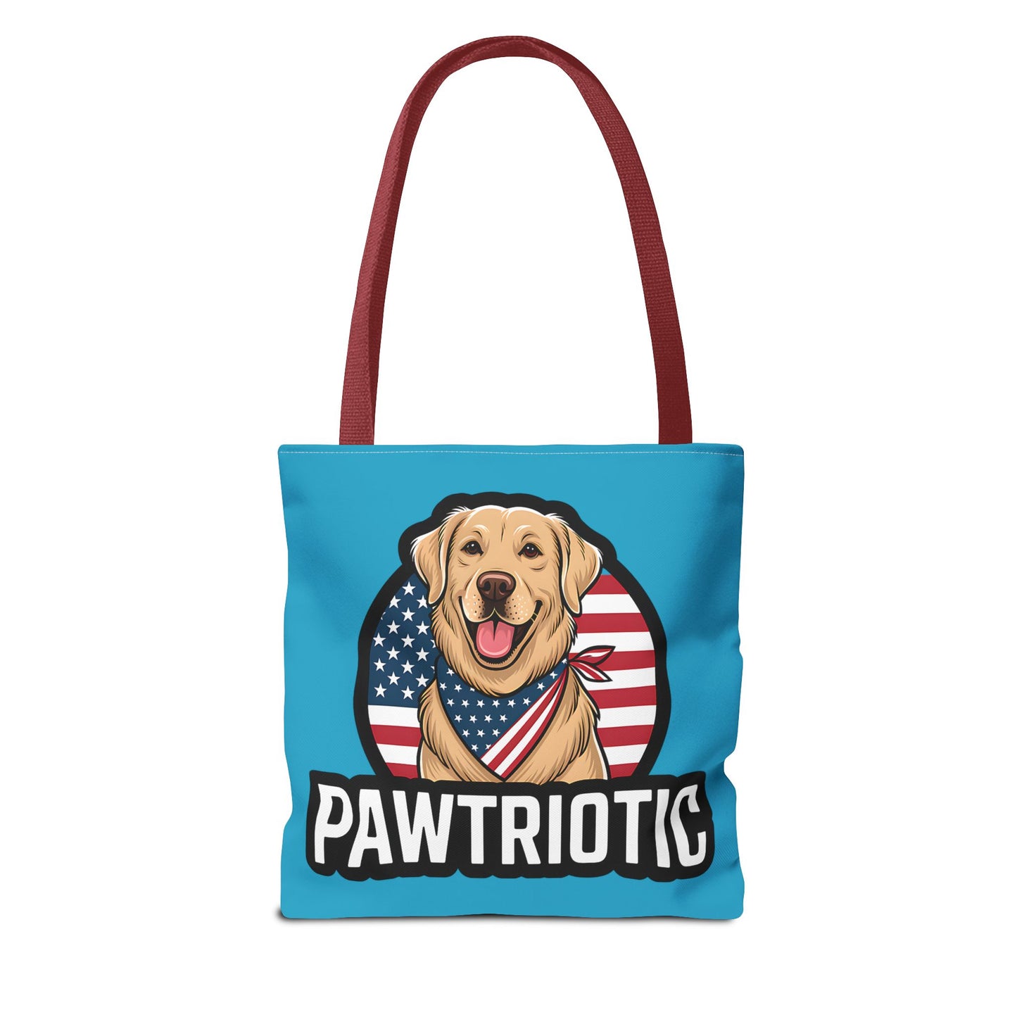 Pawtrotic Tote Bag, Dog Lover's Accessory, Patriotic Dog Tote, Animal Appreciation Gift, Fourth of July Celebration