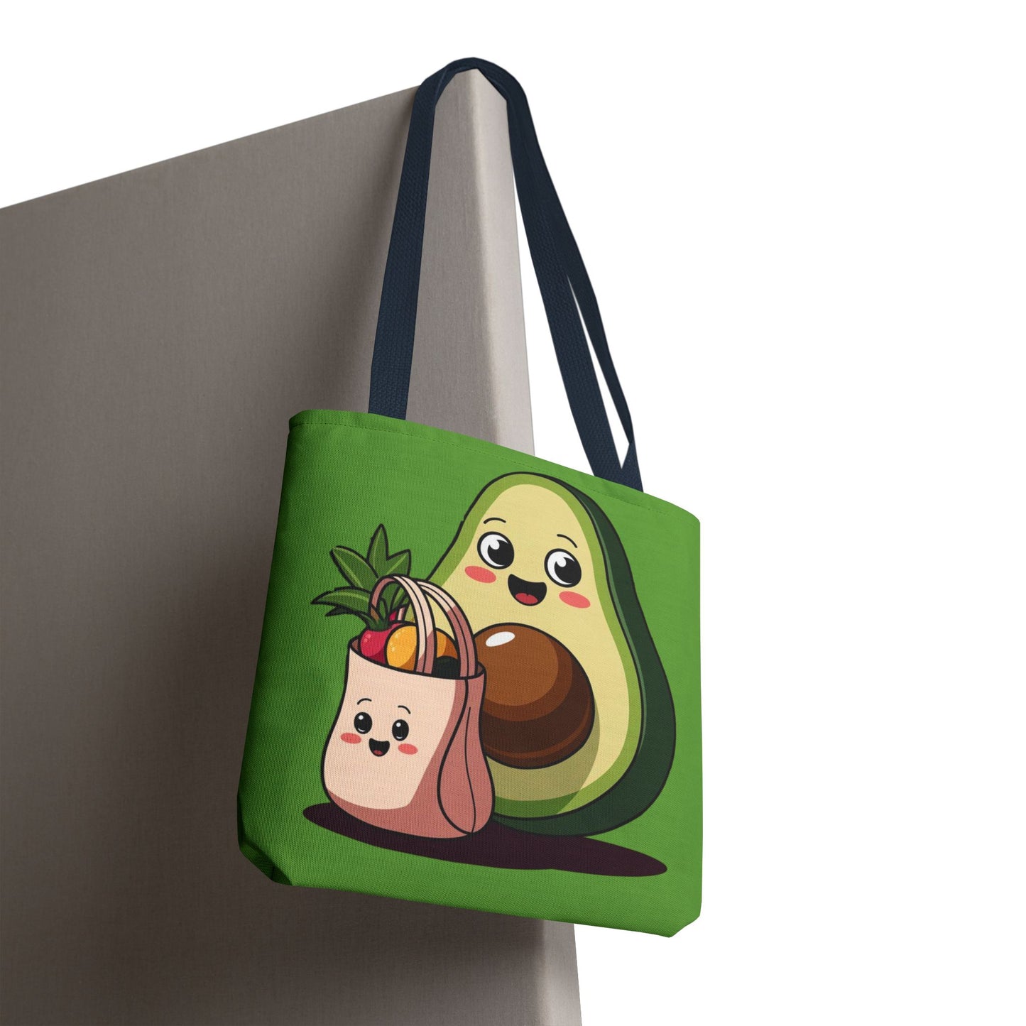Cute Avocado Tote Bag, Eco-Friendly Shopping, Gift for Foodies, Farmers Market, Fun and Quirky