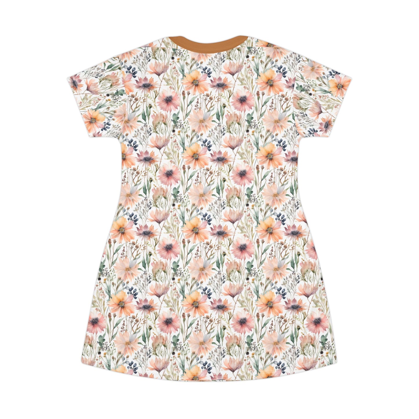 Floral Print T-Shirt Dress for Casual Elegance