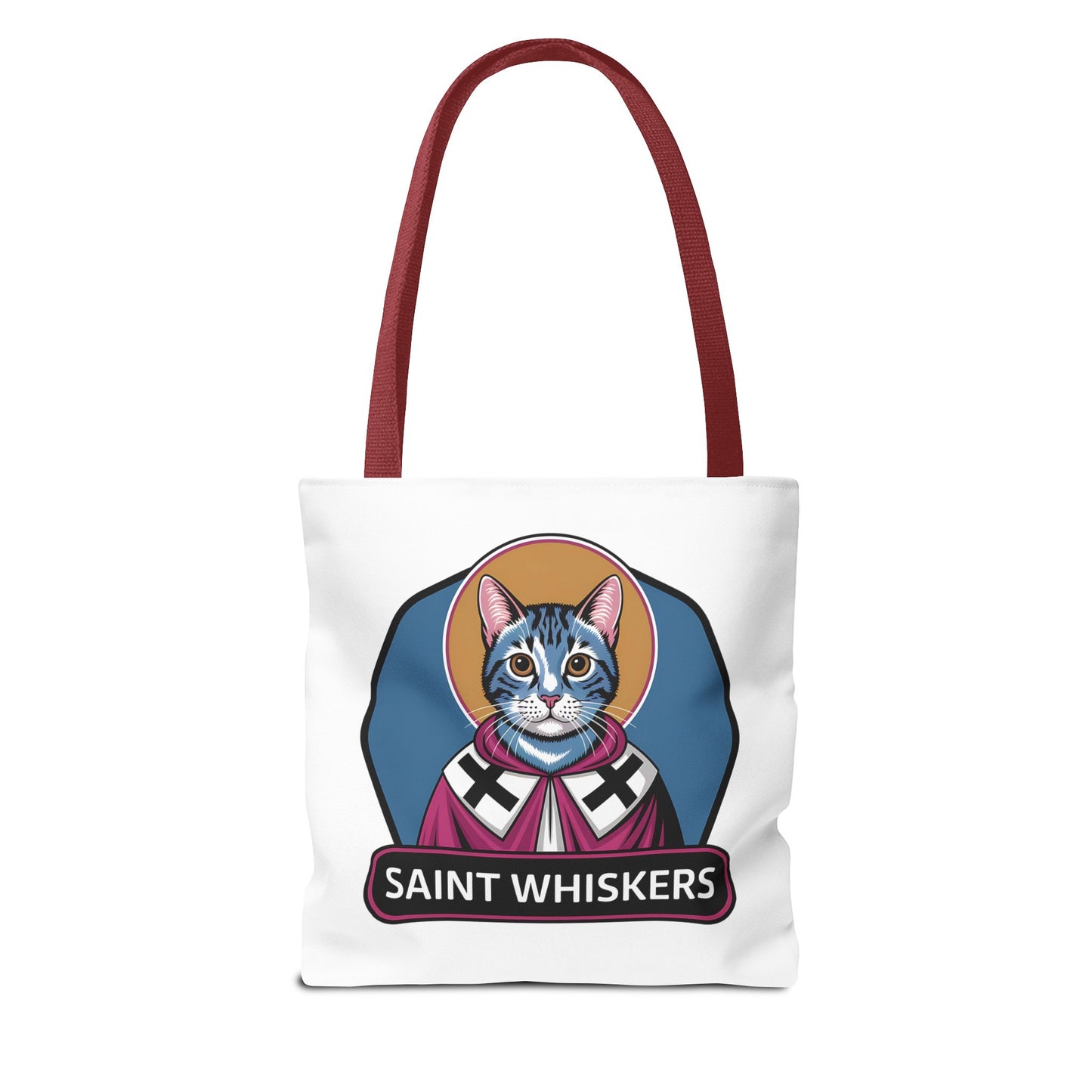 Saint Whiskers Cat Tote Bag - Cute & Quirky Cat Lover Bag