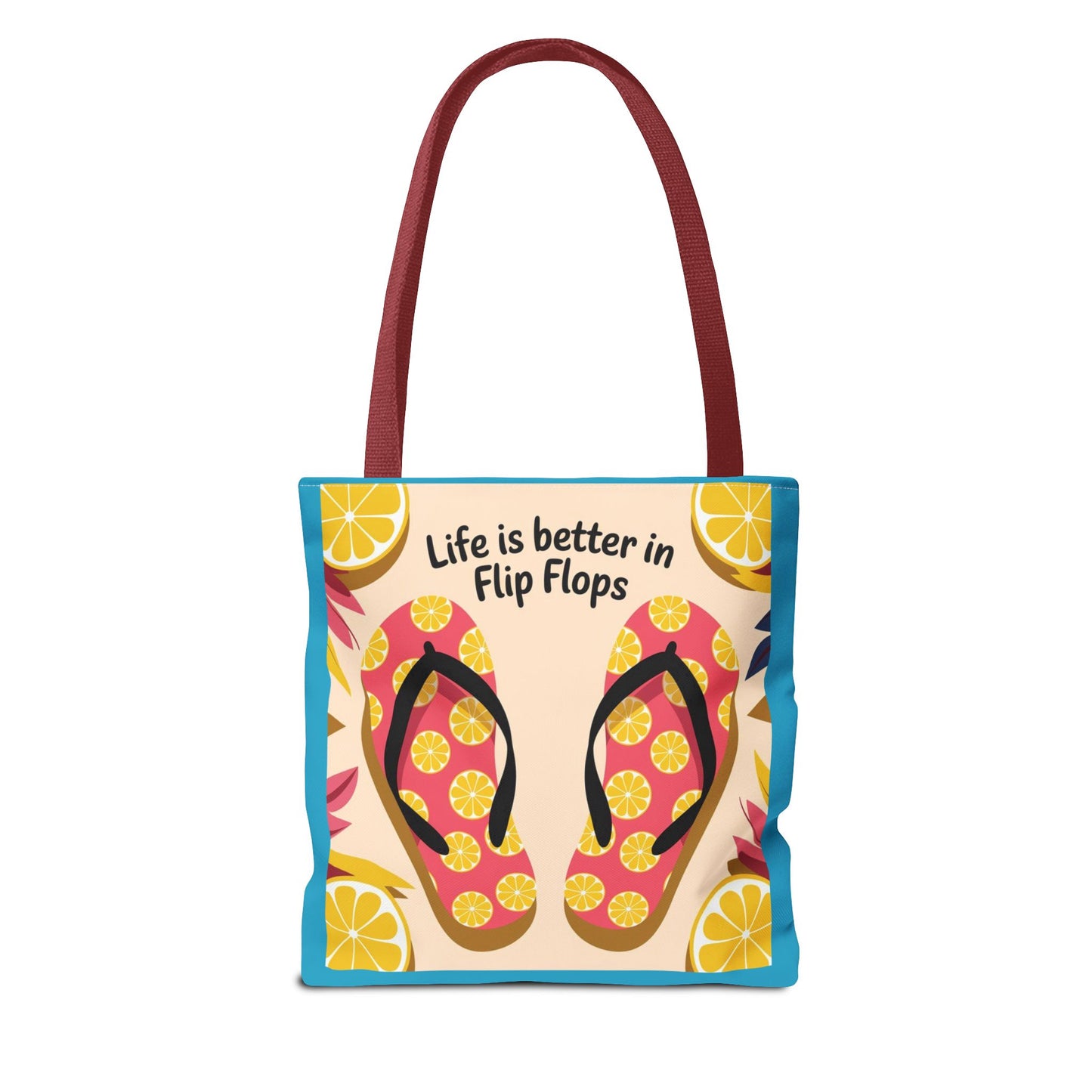 Beach Vibes Tote Bag - Summer Essentials, Fun Beach Accessory, Flip Flop Lover Gift, Vacation Tote, Relaxing Day Out