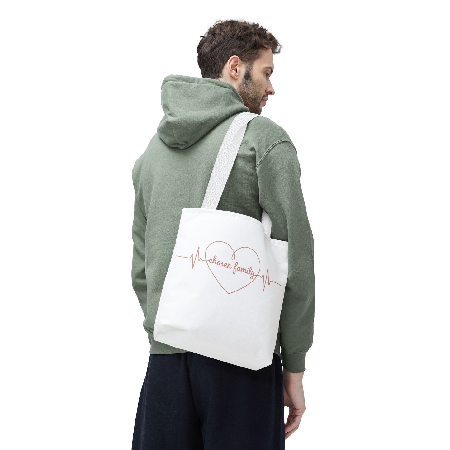 Heartbeat 'Chosen Family' Tote Bag - Perfect Gift for Loved Ones