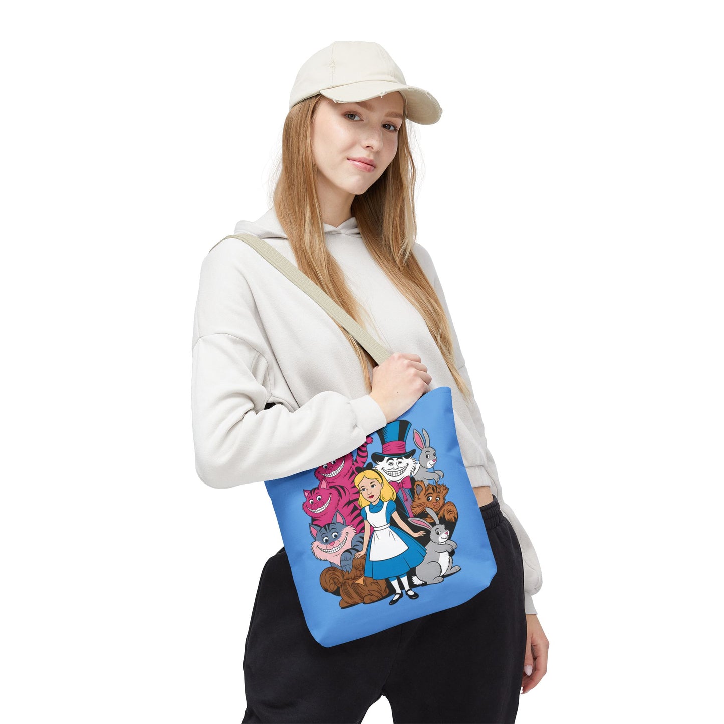 Charming Wonderland Tote Bag | Alice in Wonderland AOP | Fun Gift, Eco-Friendly, Movie Lover, Unique Accessory, Quirky Shopping Bag