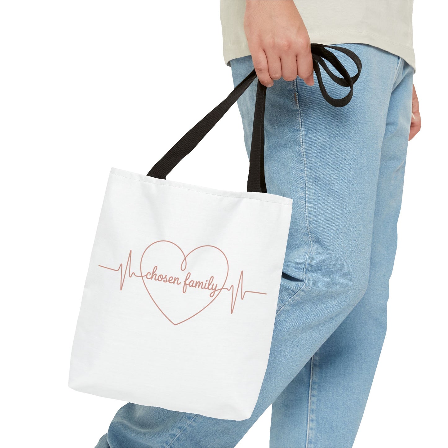 Heartbeat 'Chosen Family' Tote Bag - Perfect Gift for Loved Ones