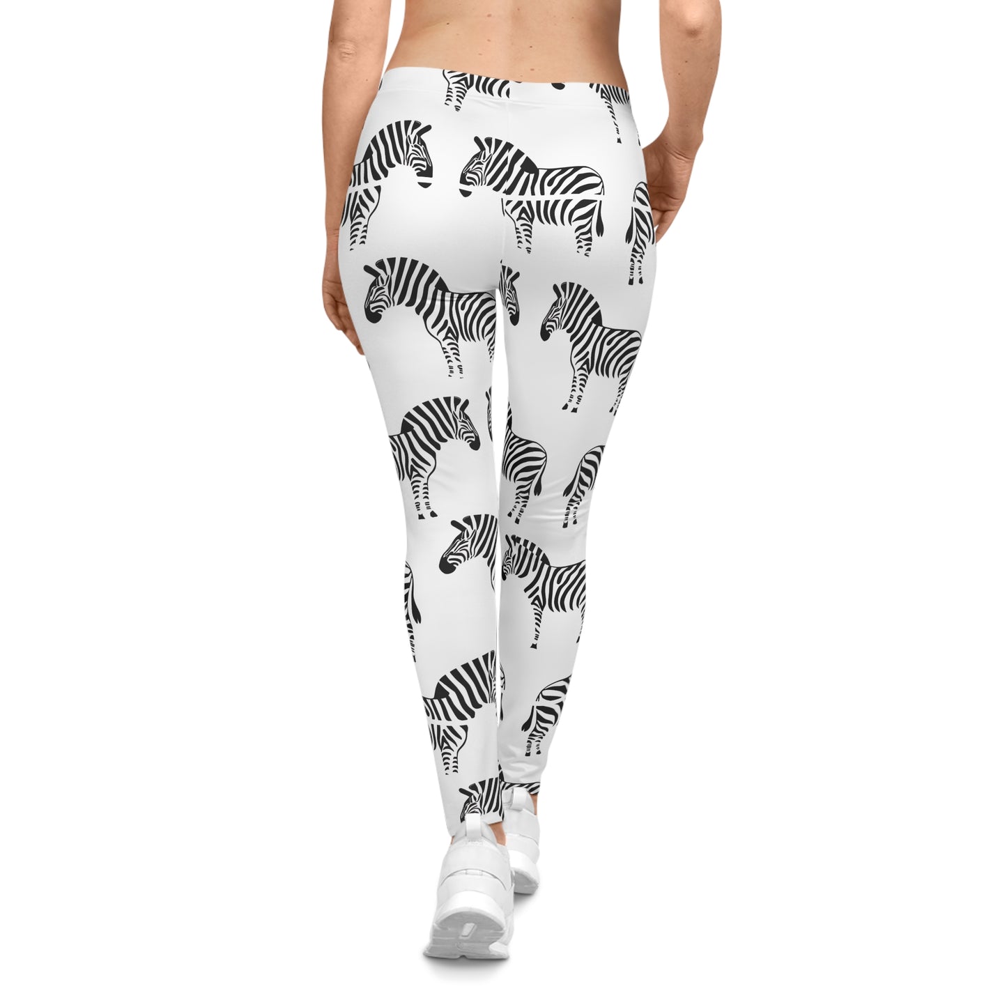 Zebra Print Women's Casual Leggings - Stylish & Comfortable Activewear