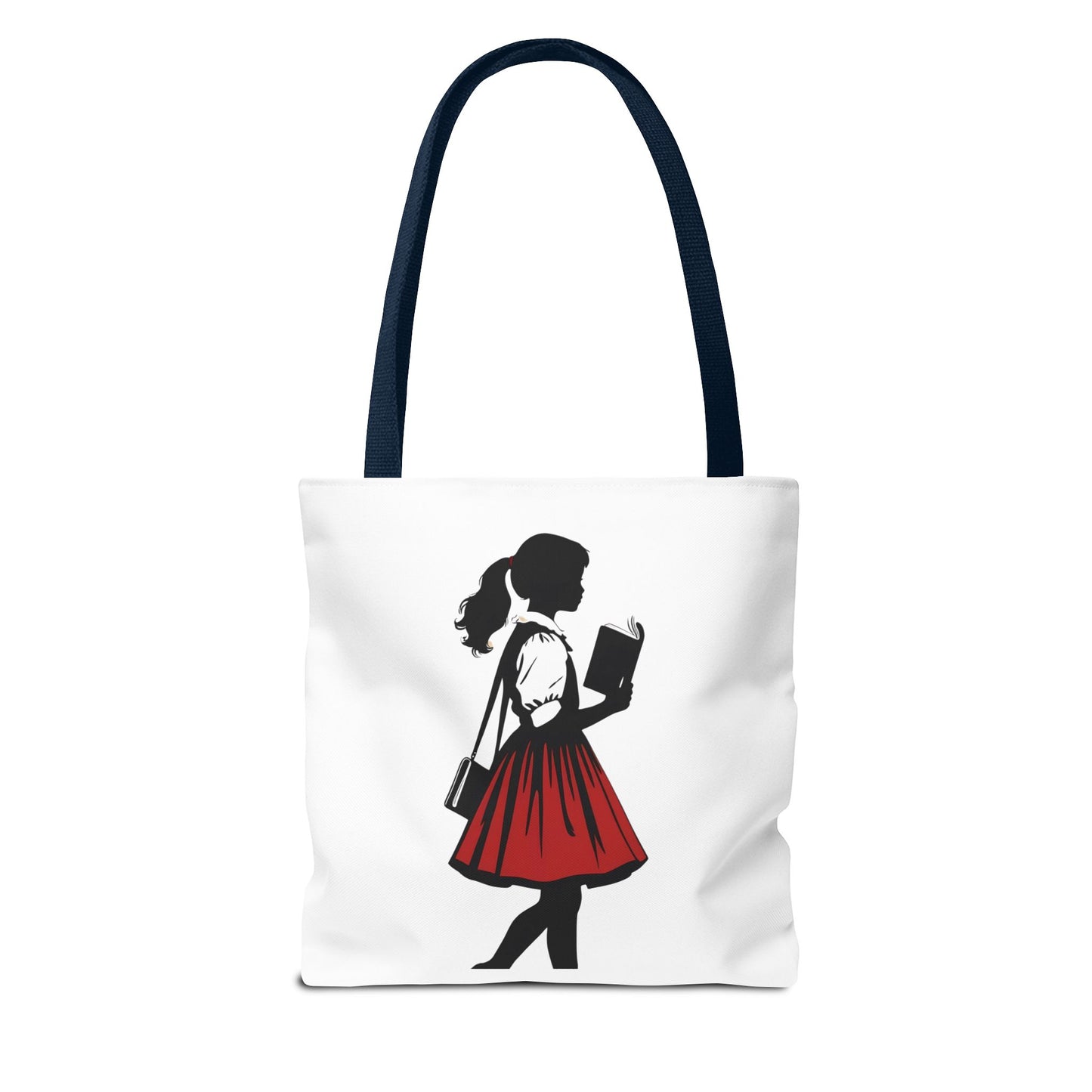 Chic Literary Tote Bag, Stylish Book Tote, Girly Eco-Friendly Bag, Feminine Reusable Shopper, Perfect Gift for Book Lovers