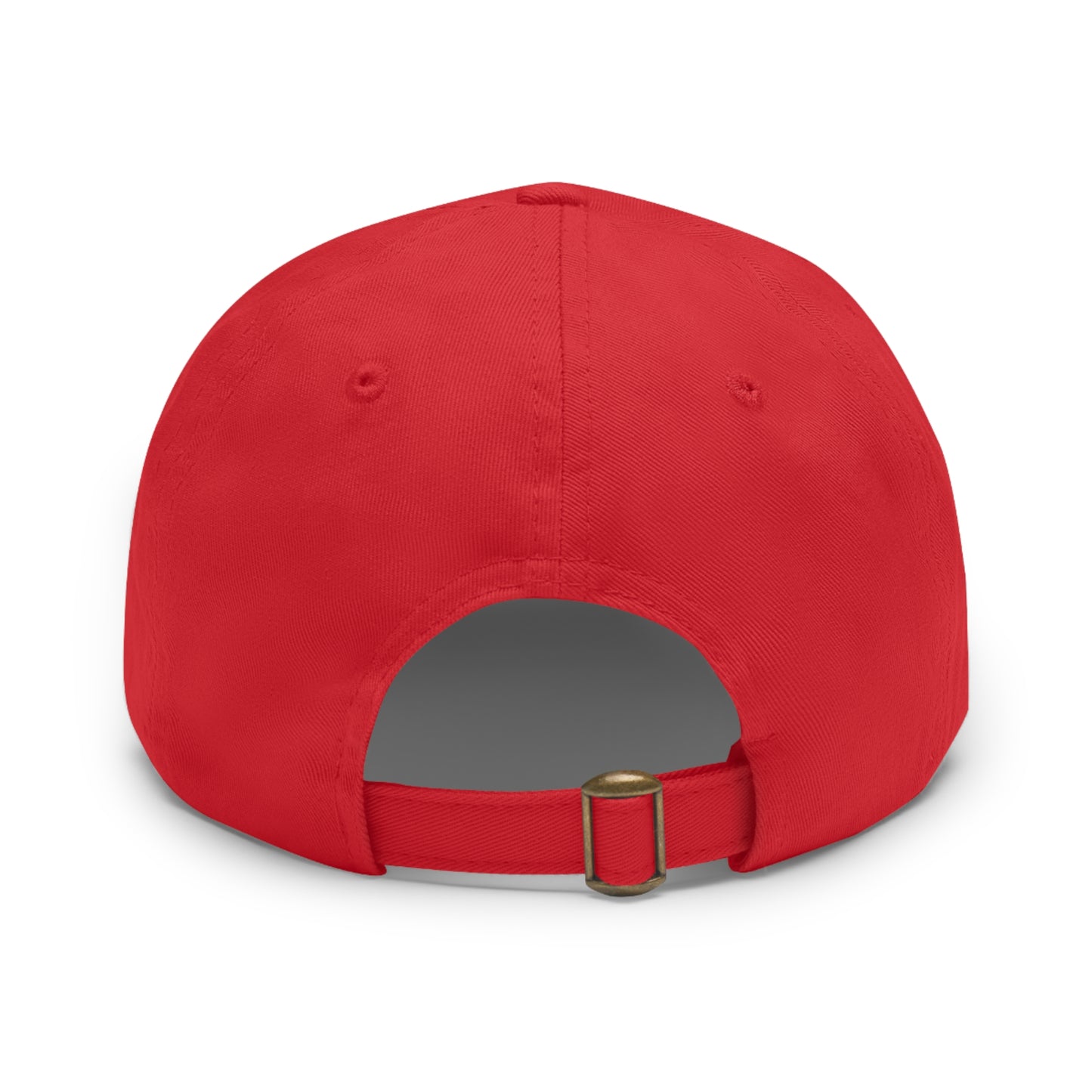 Custom Round Leather Patch Dad Hat for Casual Style