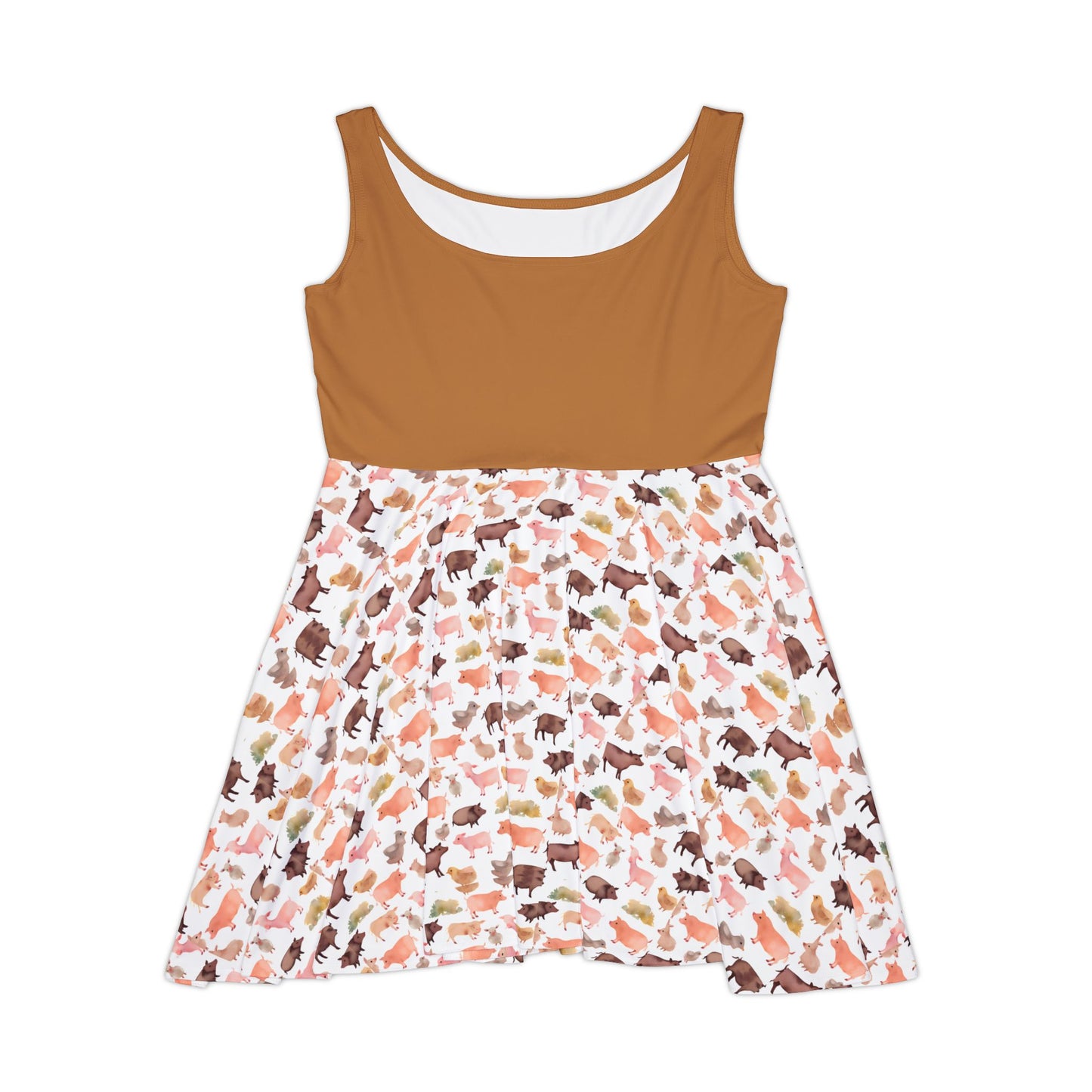 Floral Print Women's Skater Dress - Perfect for Spring Events