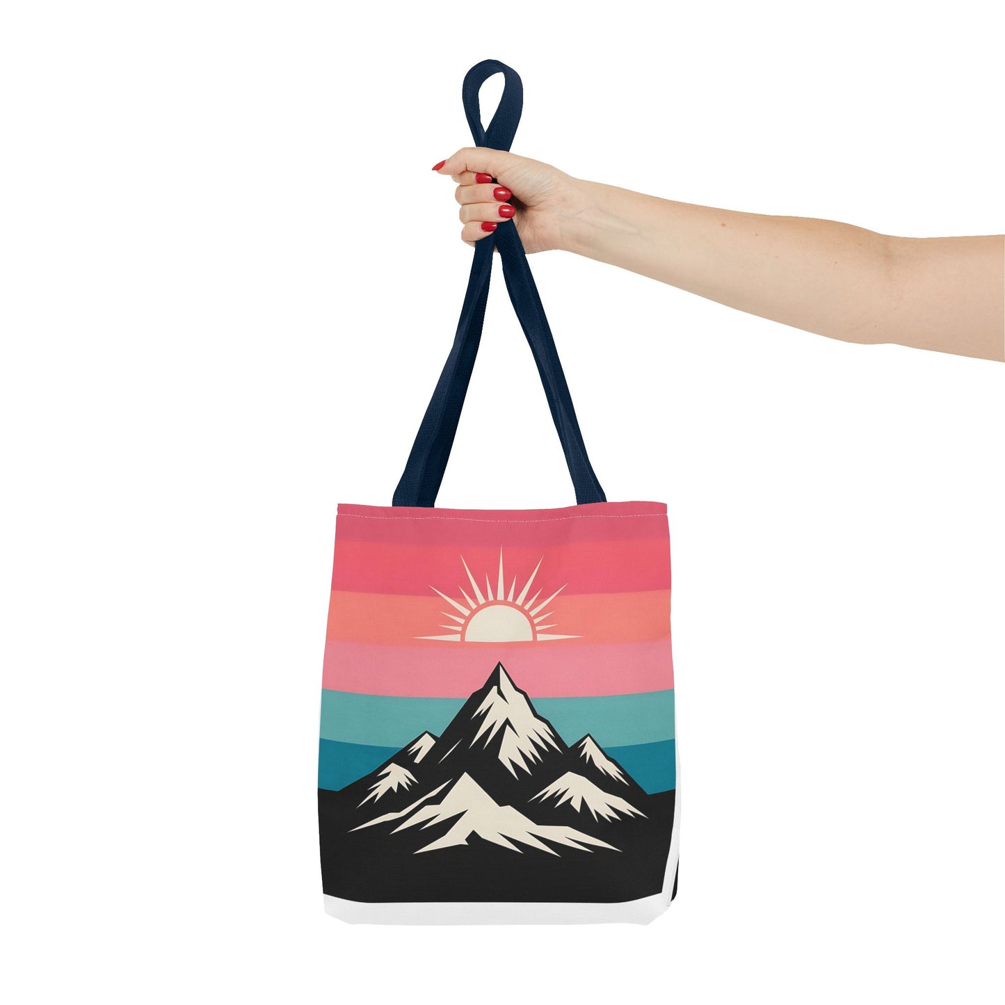 Mountain Sunrise Tote Bag - Stylish Eco-Friendly Carryall for Nature Lovers