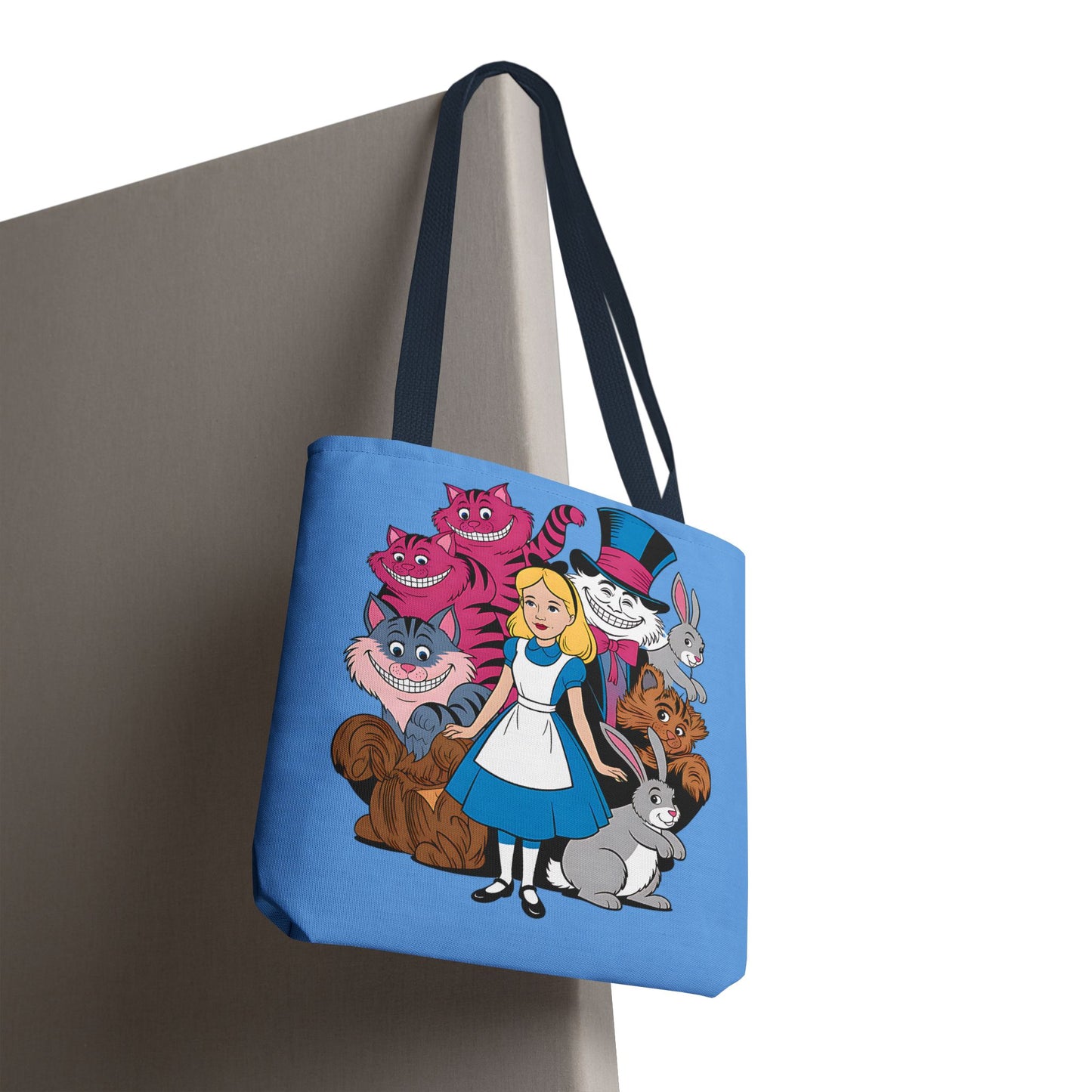 Charming Wonderland Tote Bag | Alice in Wonderland AOP | Fun Gift, Eco-Friendly, Movie Lover, Unique Accessory, Quirky Shopping Bag
