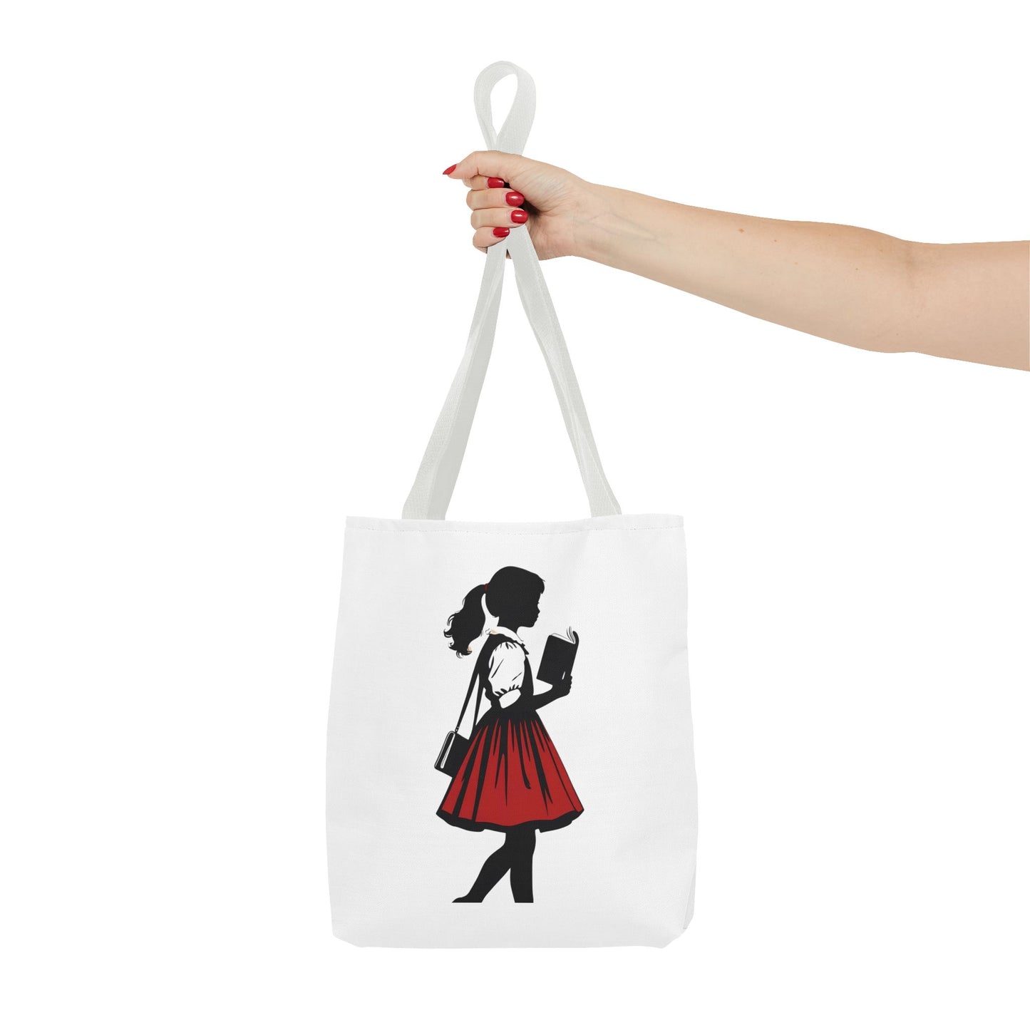 Chic Literary Tote Bag, Stylish Book Tote, Girly Eco-Friendly Bag, Feminine Reusable Shopper, Perfect Gift for Book Lovers