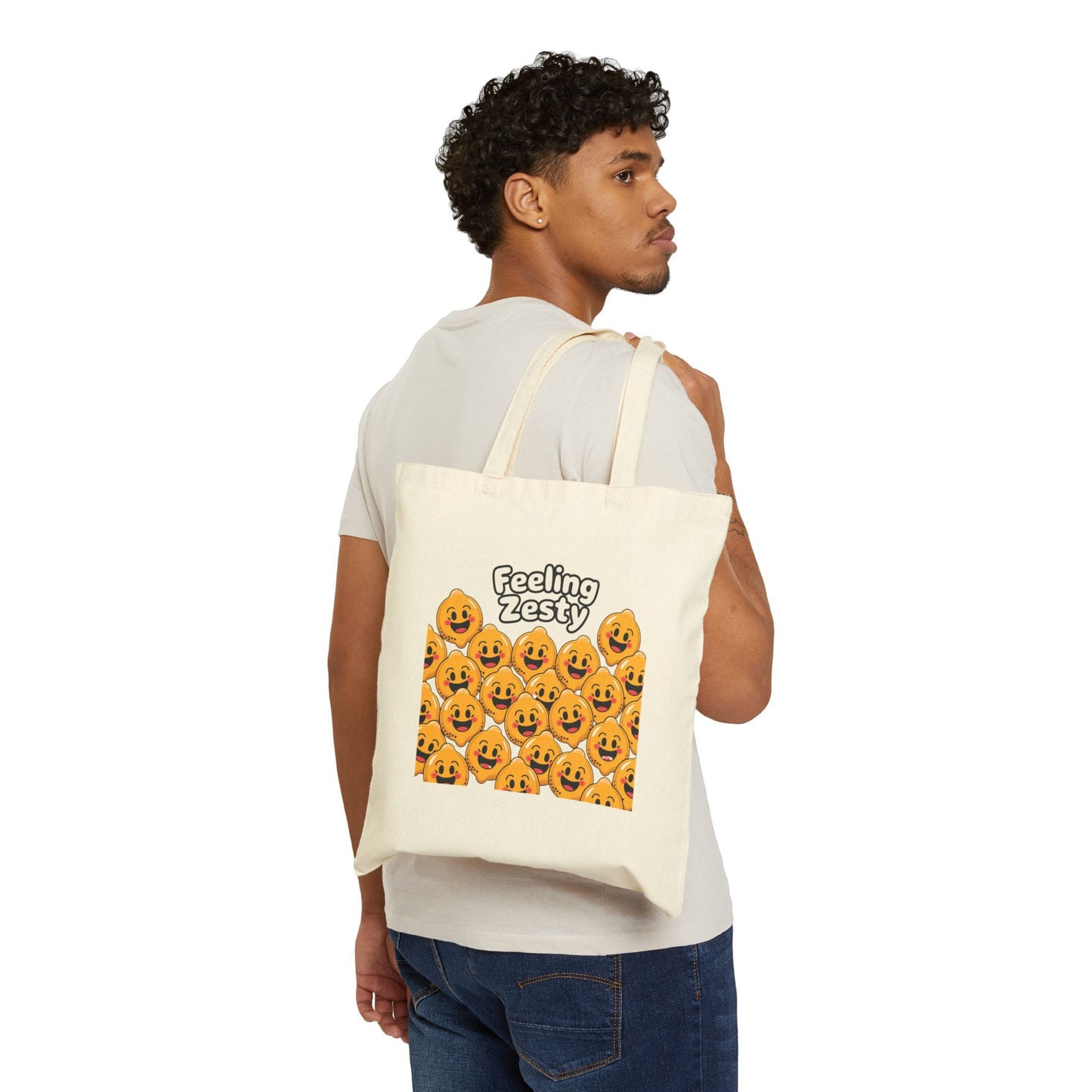 Zesty Halloween Tote Bag | Eco-Friendly Cotton Carryall for Trick or Treating, Grocery Shopping, or Everyday Use