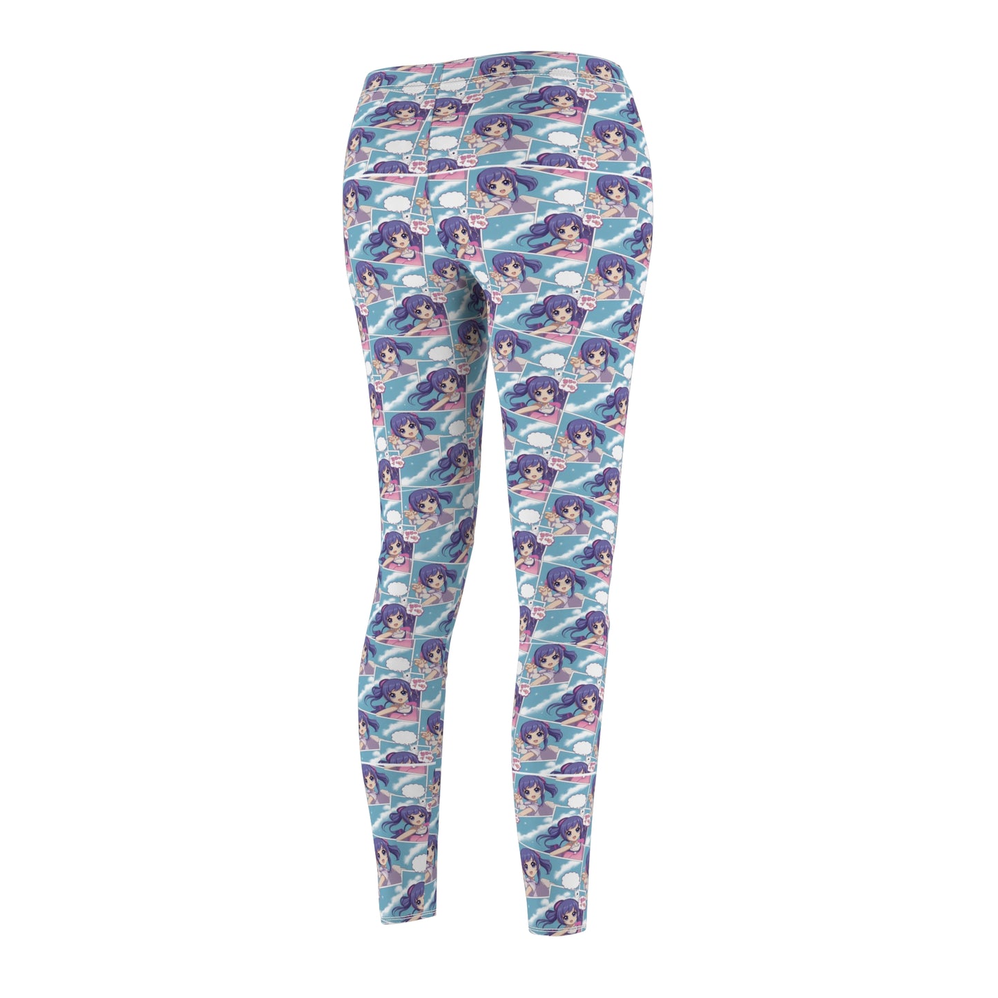 Vibrant Women's Casual Leggings with Whimsical Design