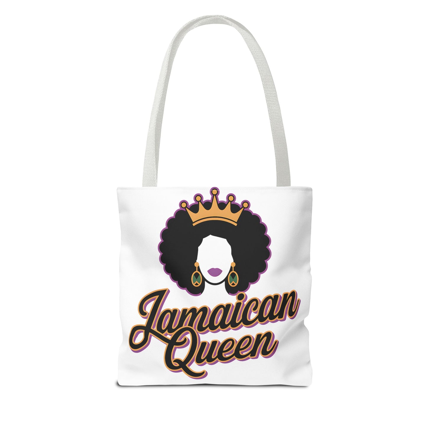 Jamaican Queen Tote Bag - Stylish Canvas Bag for Proud Heritage