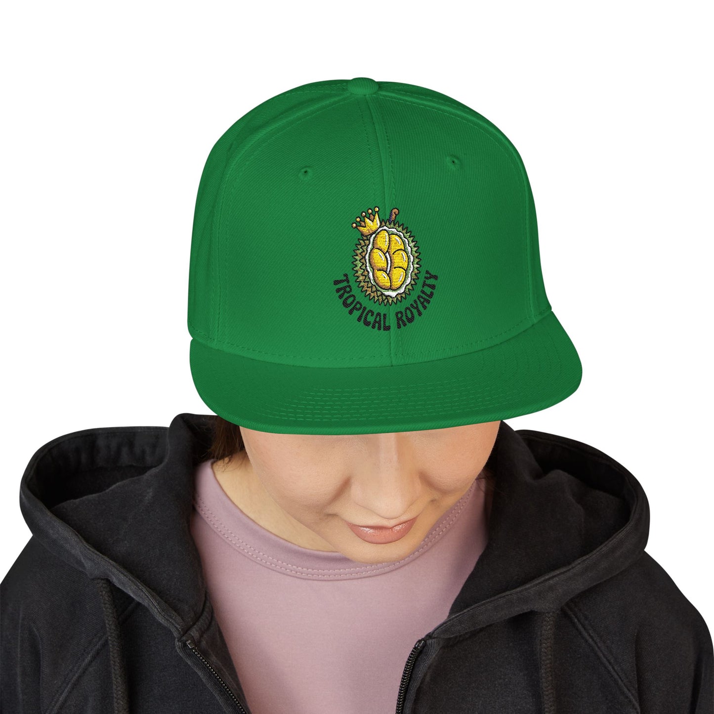 Embroidered Snapback Cap - Pineapple Design, Stylish Hat, Perfect Gift for Summer, Beach Vibes, Trendy Accessories, Adjustable Fit