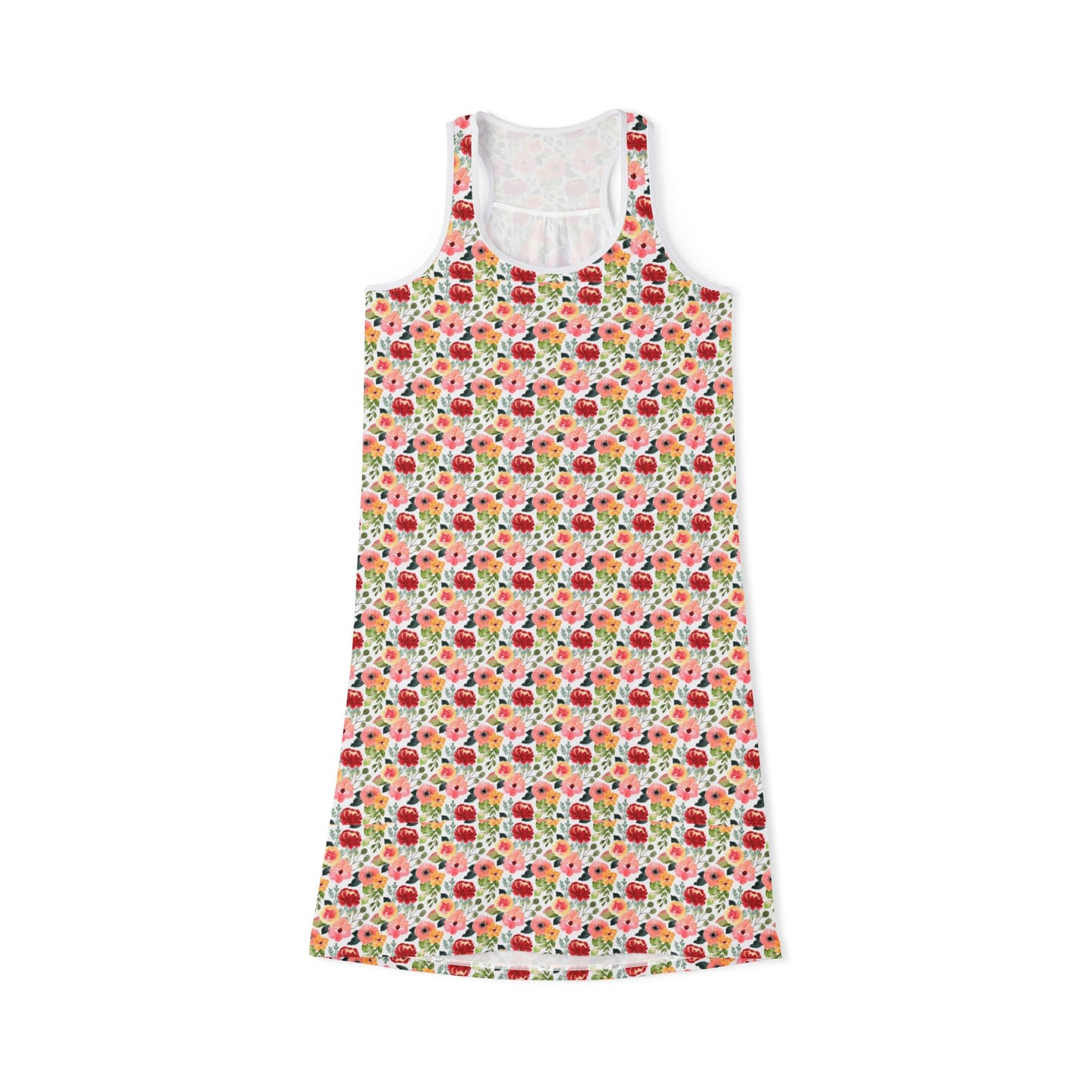 Floral Women's Racerback Dress - Perfect for Summer & Casual Outings