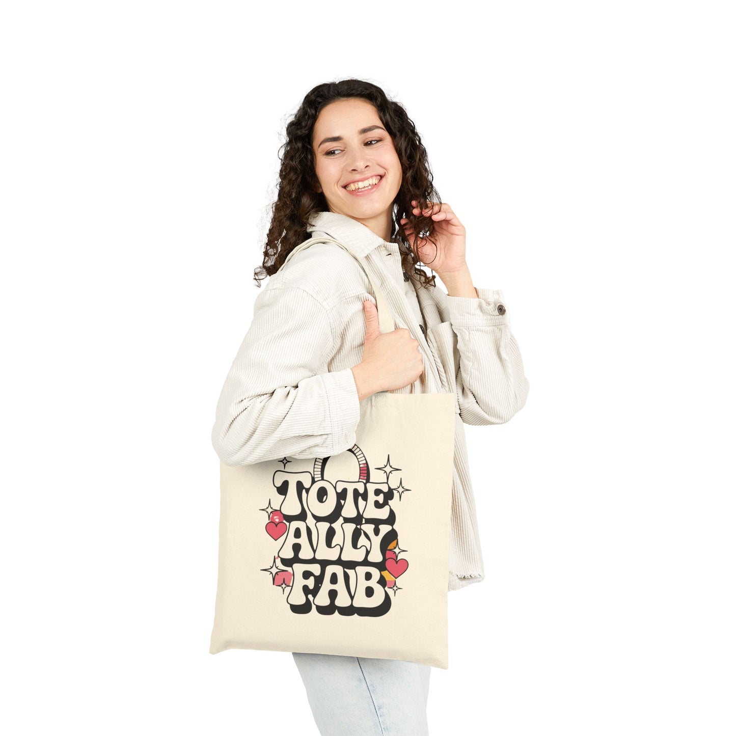 Tote Bag - Toteally Fab Canvas Bag for Everyday Use, Reusable Shopping Bag, Gift for Her, Fun & Trendy Accessory
