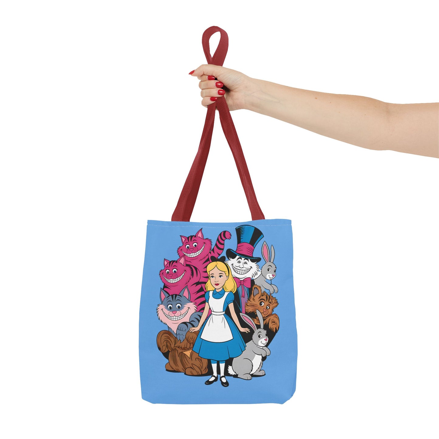 Charming Wonderland Tote Bag | Alice in Wonderland AOP | Fun Gift, Eco-Friendly, Movie Lover, Unique Accessory, Quirky Shopping Bag