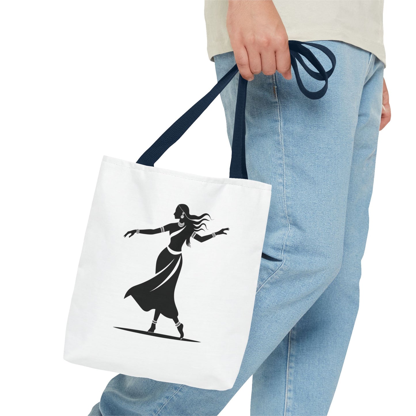 Elegant Dance Tote Bag, Black and White Art, Boho Style Bag, Gift for Dancers, Eco-Friendly Shopping Bag, Stylish Travel Accessory