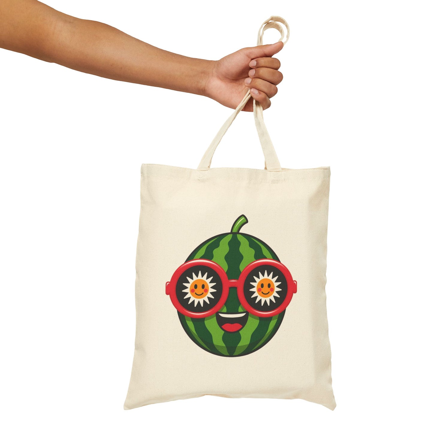 Whimsical Watermelon Tote Bag - Fun Eco-Friendly Shopping Bag, Reusable Grocery Bag, Cute Beach Bag, Gift for Fruit Lovers