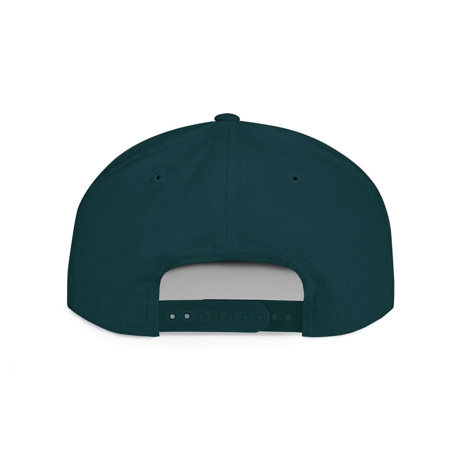 Lotus Flower Flat Bill Snapback Cap - Stylish & Versatile