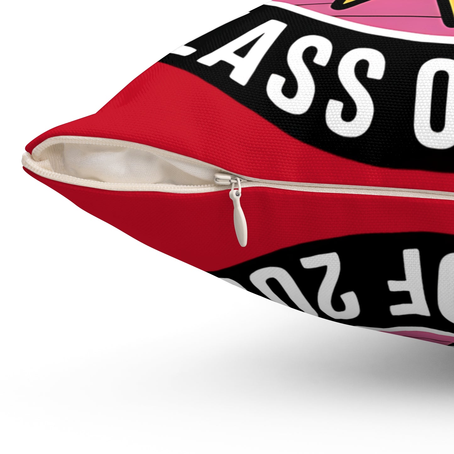 Graduation Themed Square Pillow - Hot Grad Summer Class of 2025