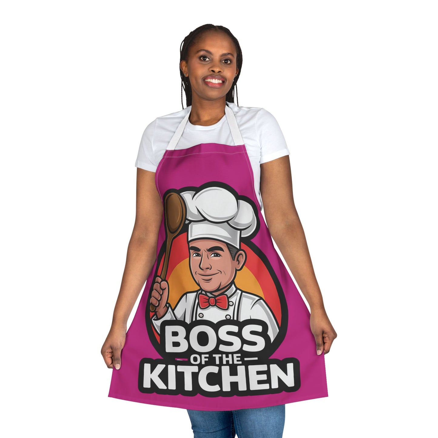 Colorful Chef Apron - Boss of the Kitchen Design