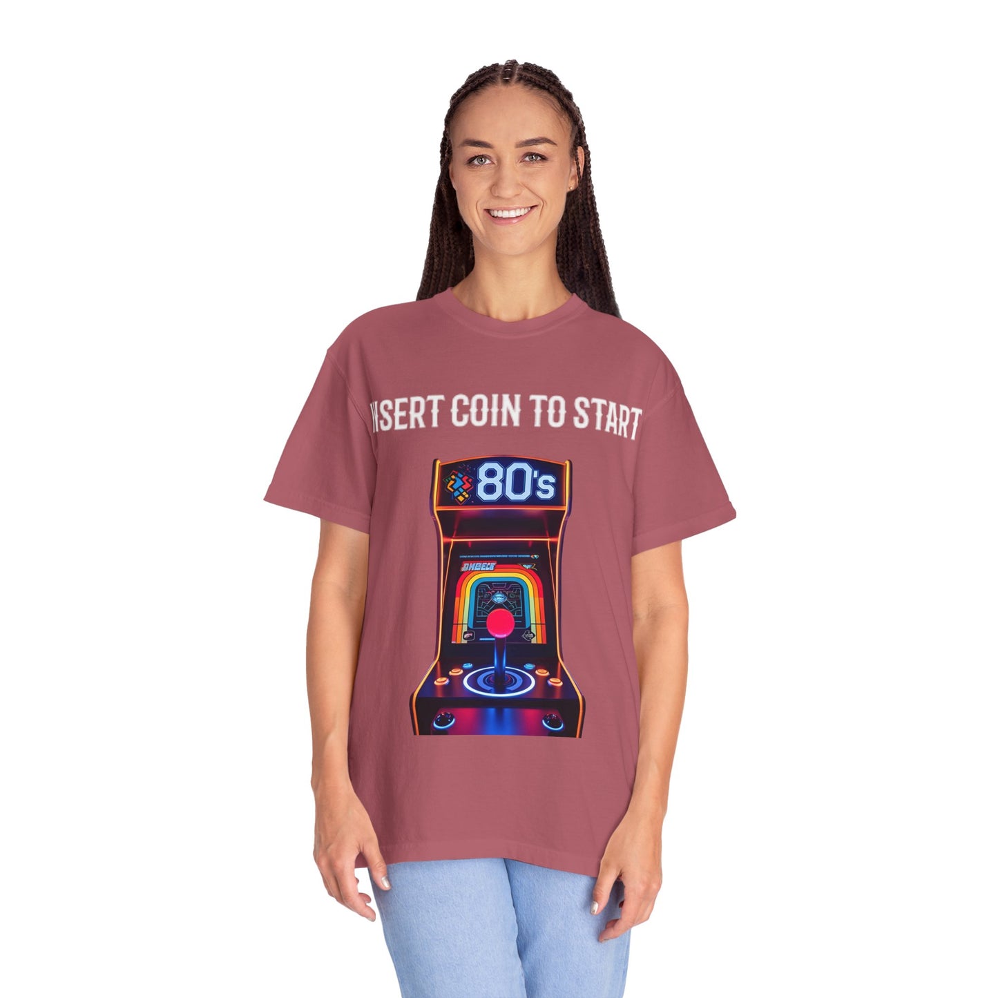 Retro Arcade 80s T-Shirt, Vintage Gaming Apparel, Unisex Graphic Tee, Nostalgic Gift for Gamers, Perfect for Retro Parties