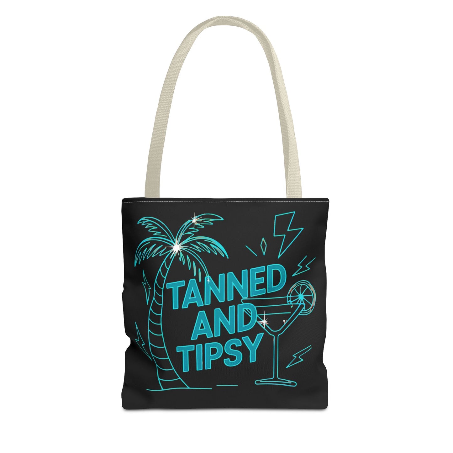 Tanned and Tipsy Tote Bag | Beach Bag, Summer Accessory, Travel Tote, Fun Gift, Poolside Essential